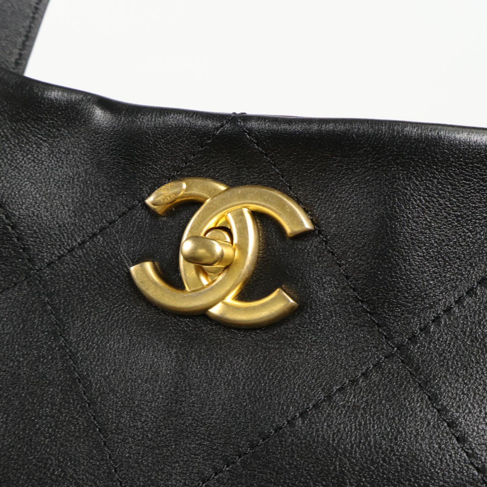 CHANEL 羊皮皮革Mood Shopping Tote鏈帶手挽袋