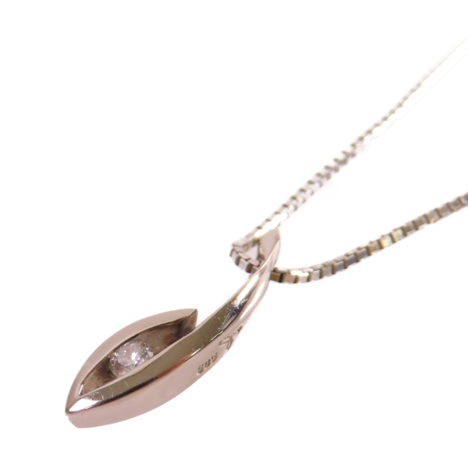 JEWELRY 【激減優惠】14K白金/鑽石Diamond Necklace項鍊