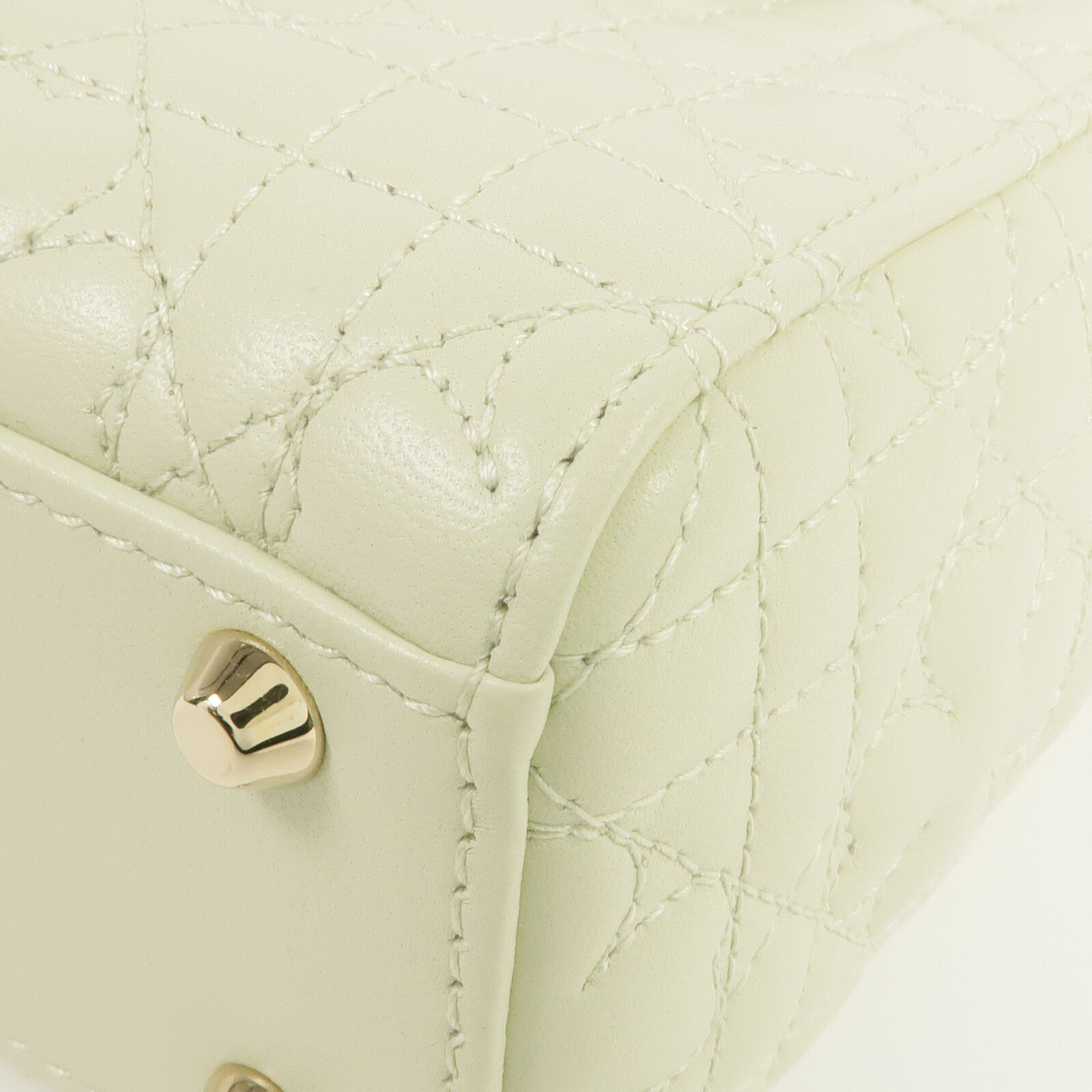 Dior 羊皮皮革Mini Lady Dior Bag金扣鏈帶肩背袋