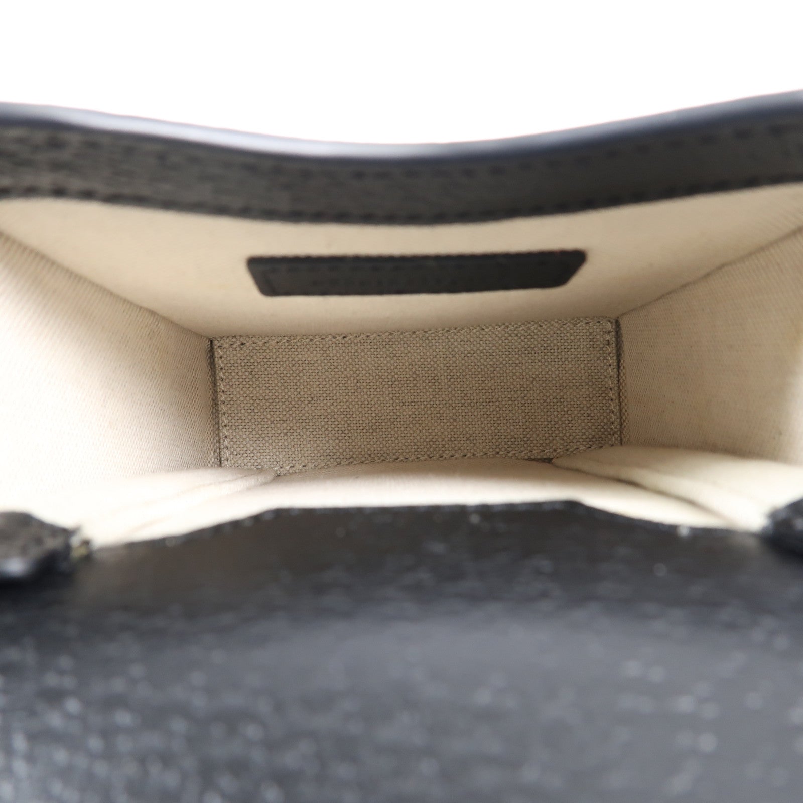 GUCCI 帆布Horsebit 1955 Mini金扣肩背袋