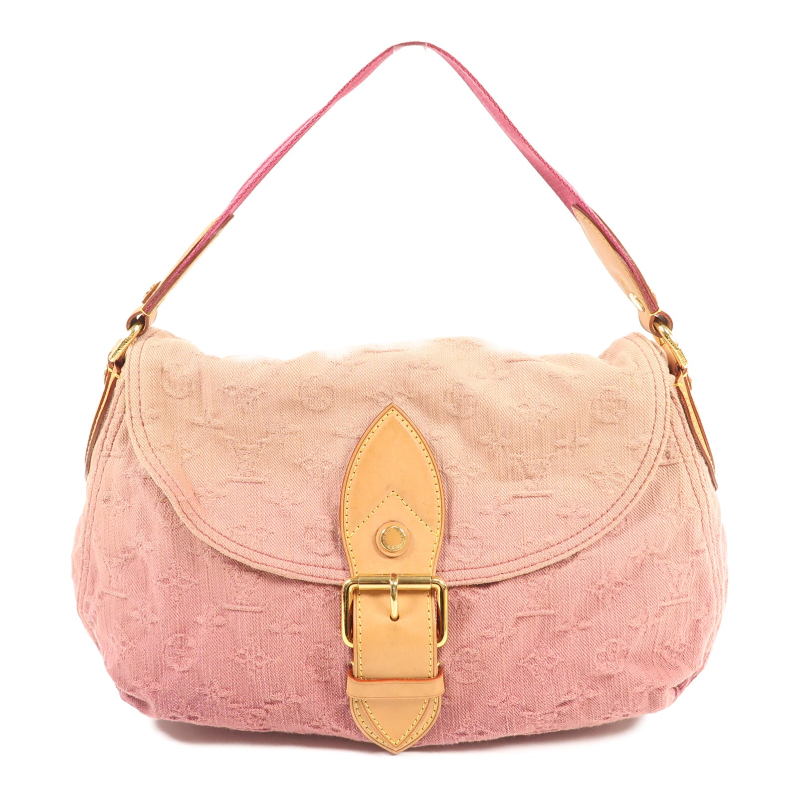 LOUIS VUITTON Monogram Denim Sunray金扣手挽袋