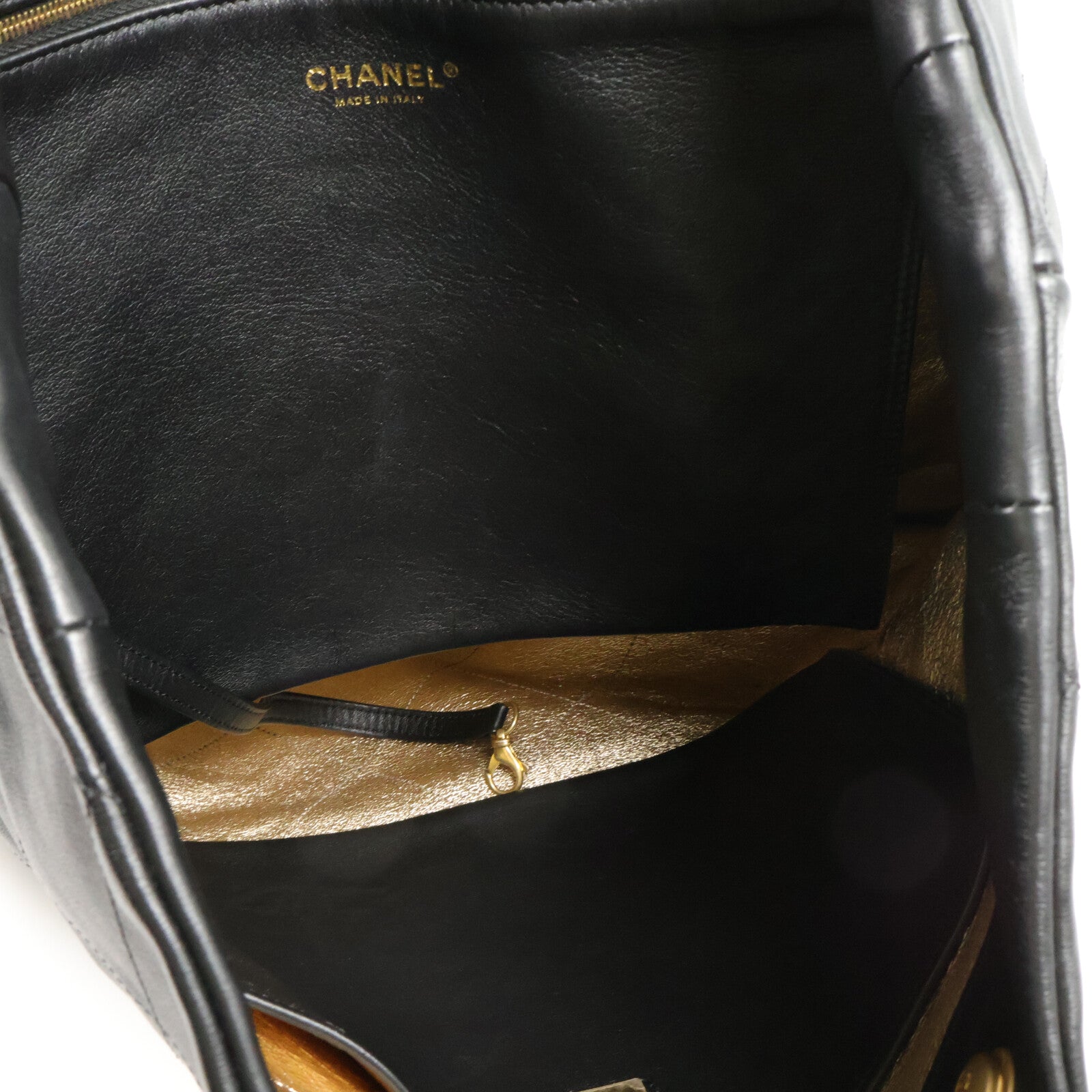 CHANEL 羊皮皮革Mood Shopping Tote鏈帶手挽袋