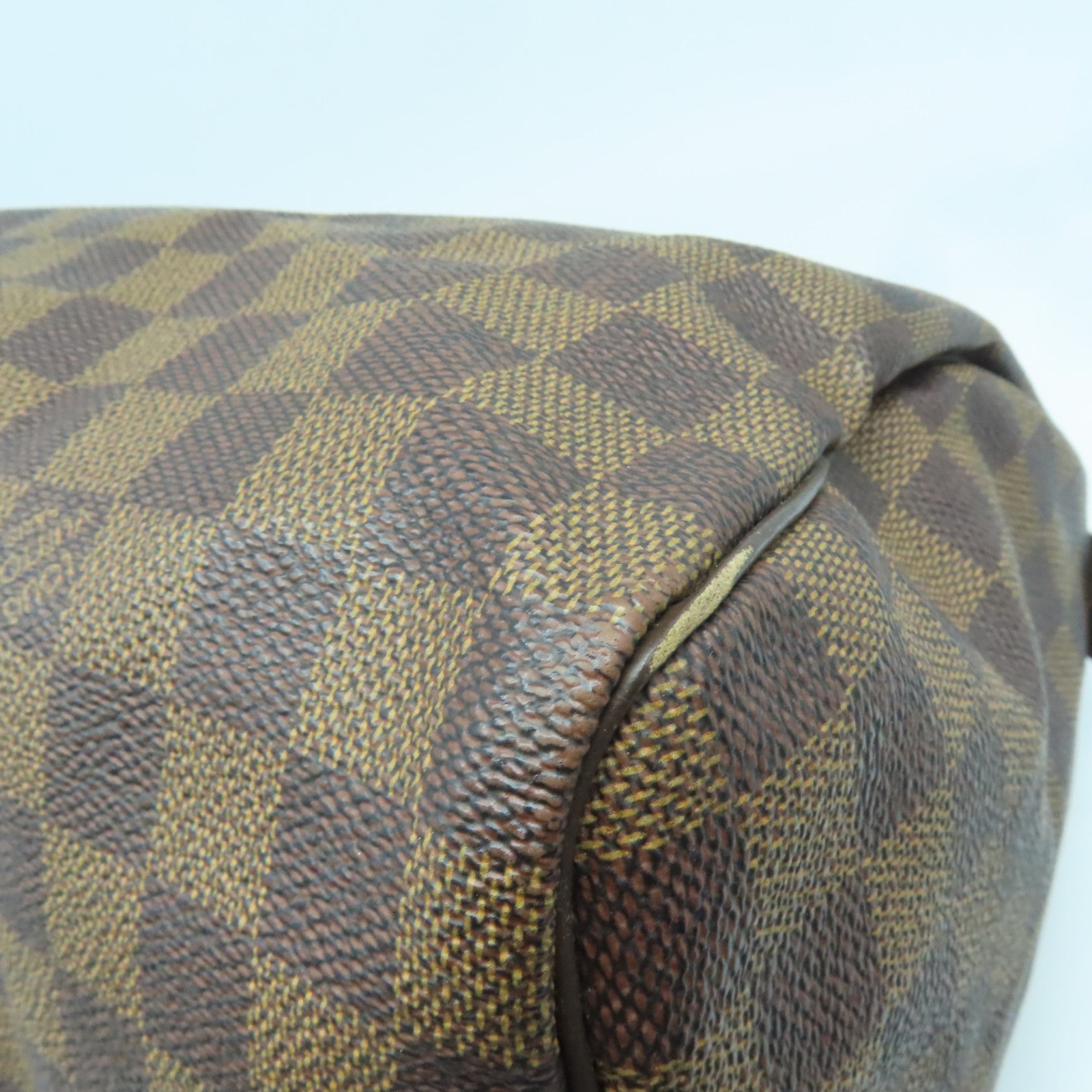 LOUIS VUITTON 【激減優惠】Damier Ebene Speedy 30金扣手挽袋啡色