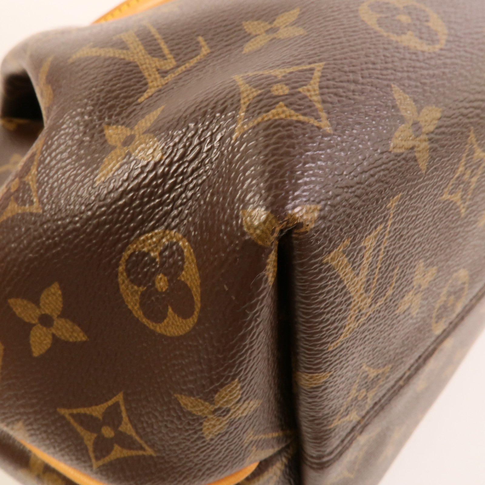 LOUIS VUITTON Monogram Turenne MM金扣手挽肩背兩用袋棕色