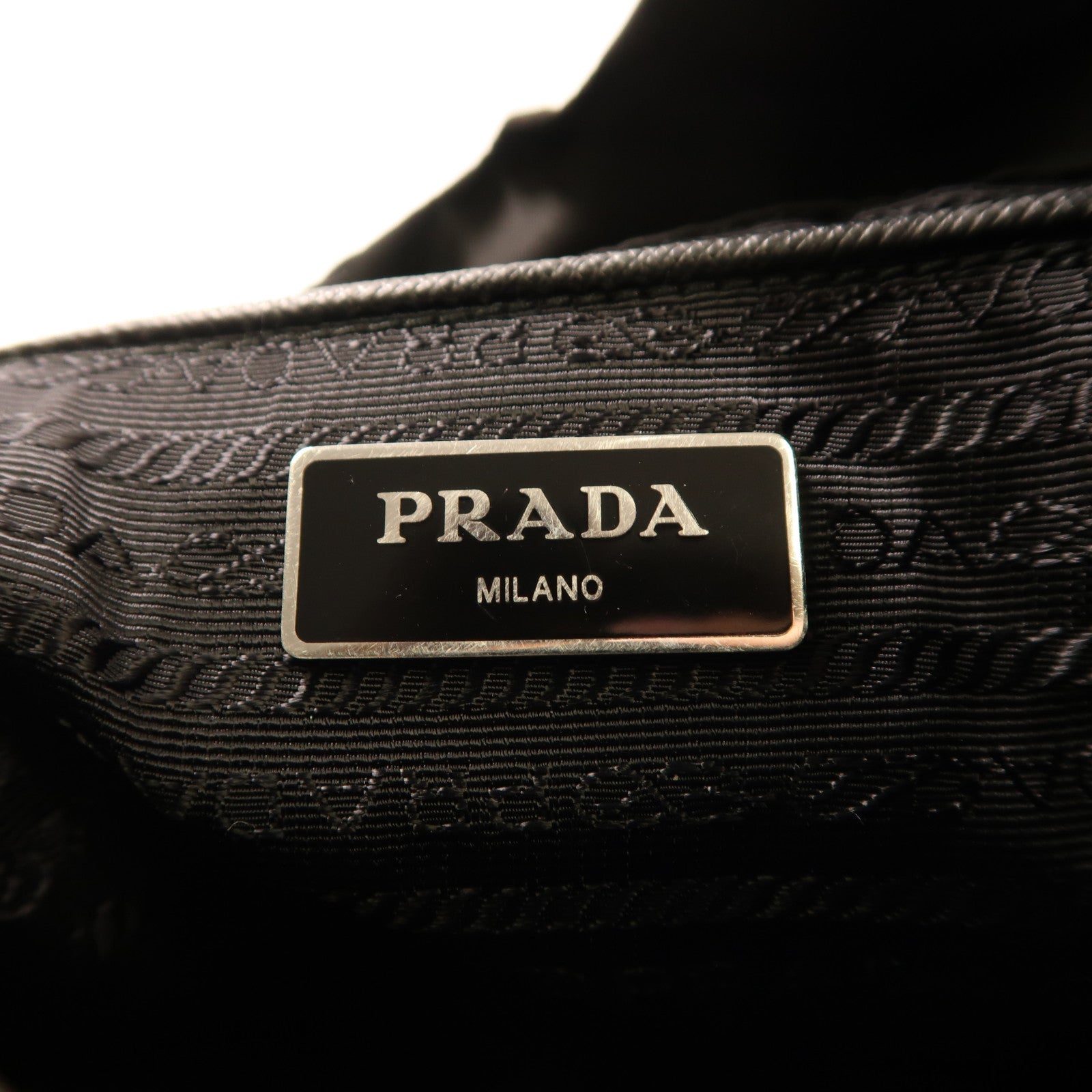 PRADA 尼龍Small Backpack銀扣背包
