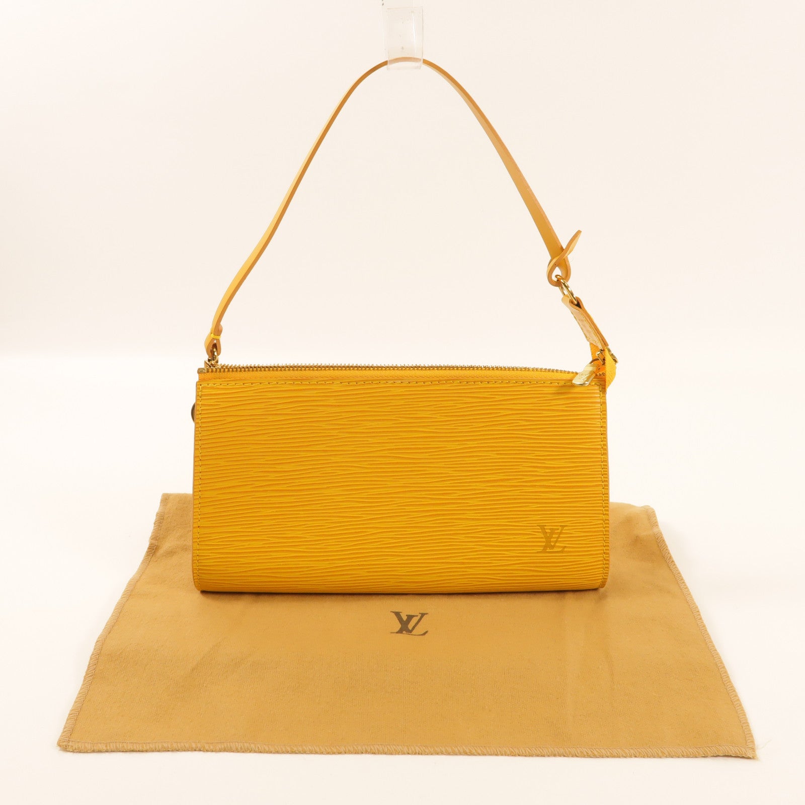 LOUIS VUITTON Epi Pochette Accessoires Pouch金扣手挽袋