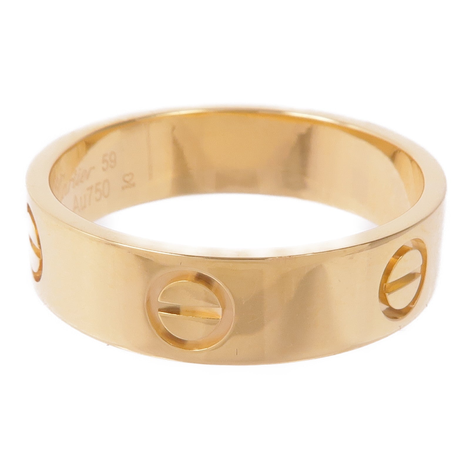 CARTIER 18K黃金Love Ring戒指Cartier#59/US#8.75
