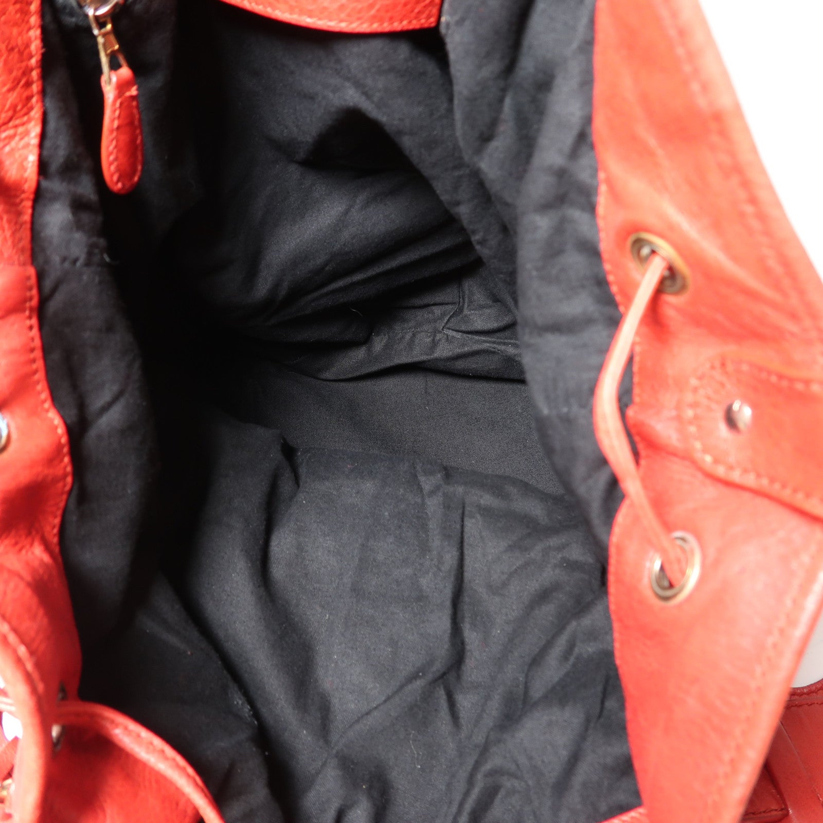 BALENCIAGA 羊皮皮革Giant Pompon手挽肩背兩用袋紅色