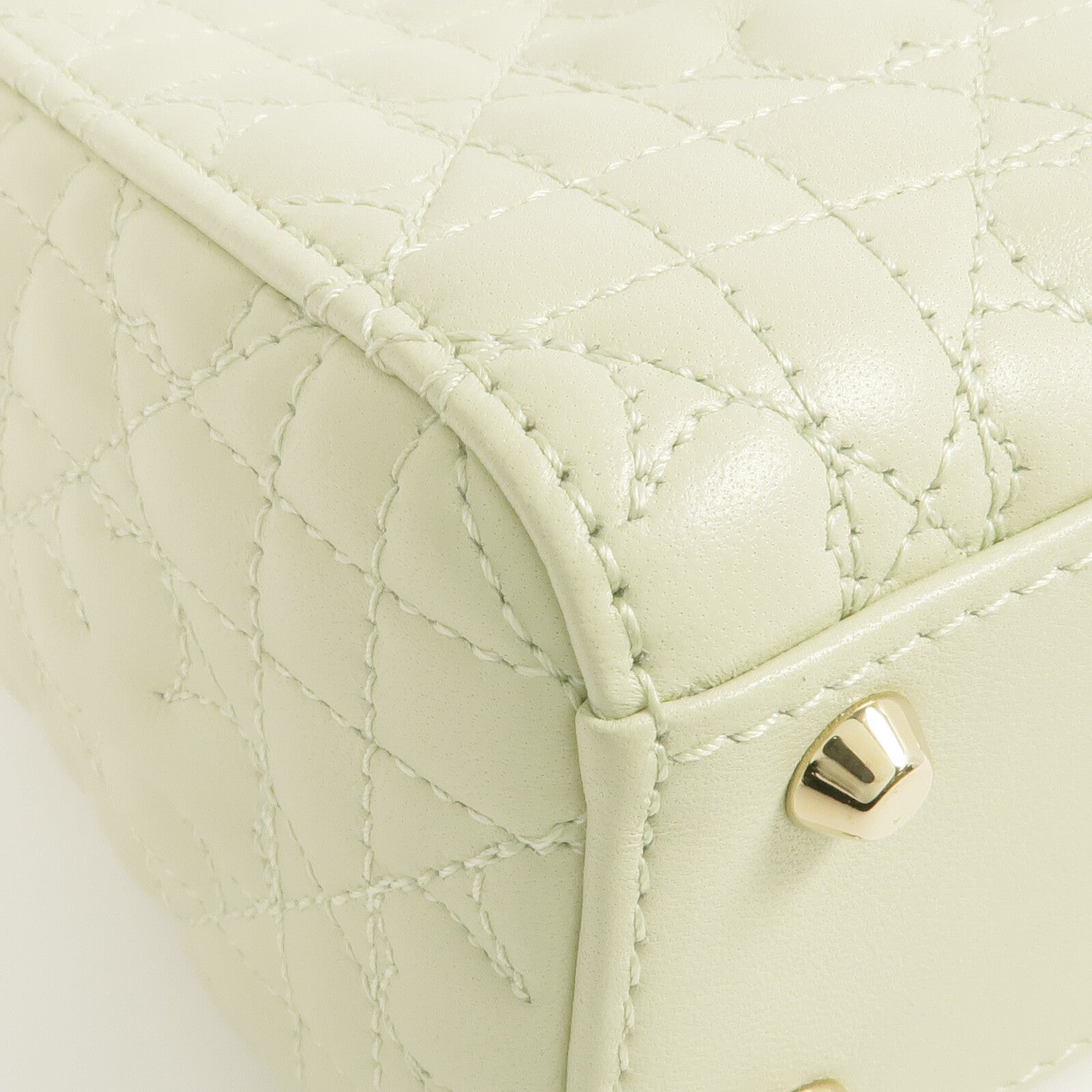 Dior 羊皮皮革Mini Lady Dior Bag金扣鏈帶肩背袋