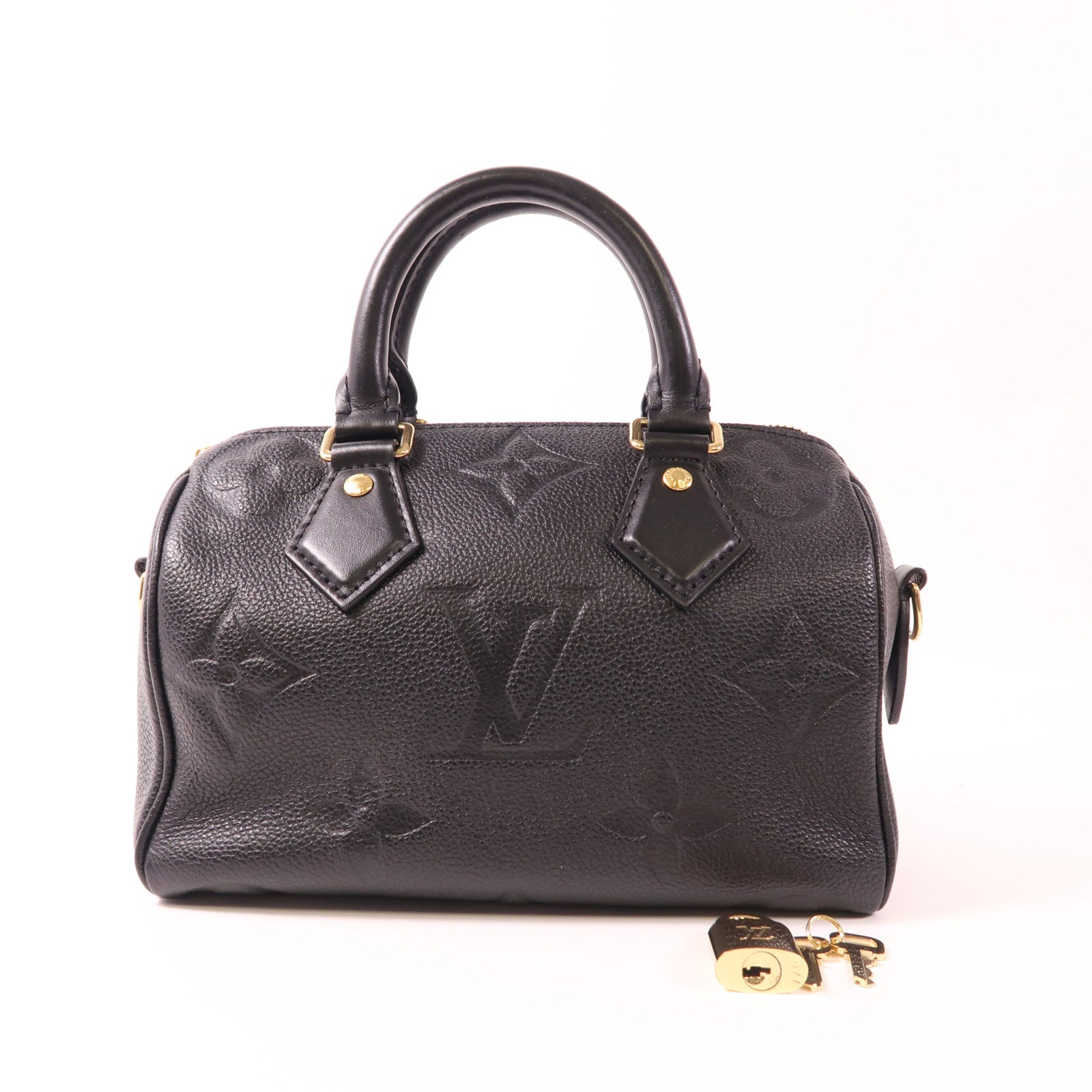 LOUIS VUITTON Monogram Empreinte Speedy Bandouliere 20金扣手挽袋