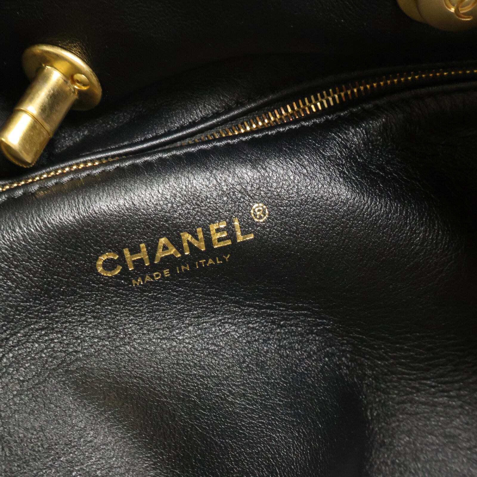 CHANEL 羊皮皮革Mood Shopping Tote鏈帶手挽袋