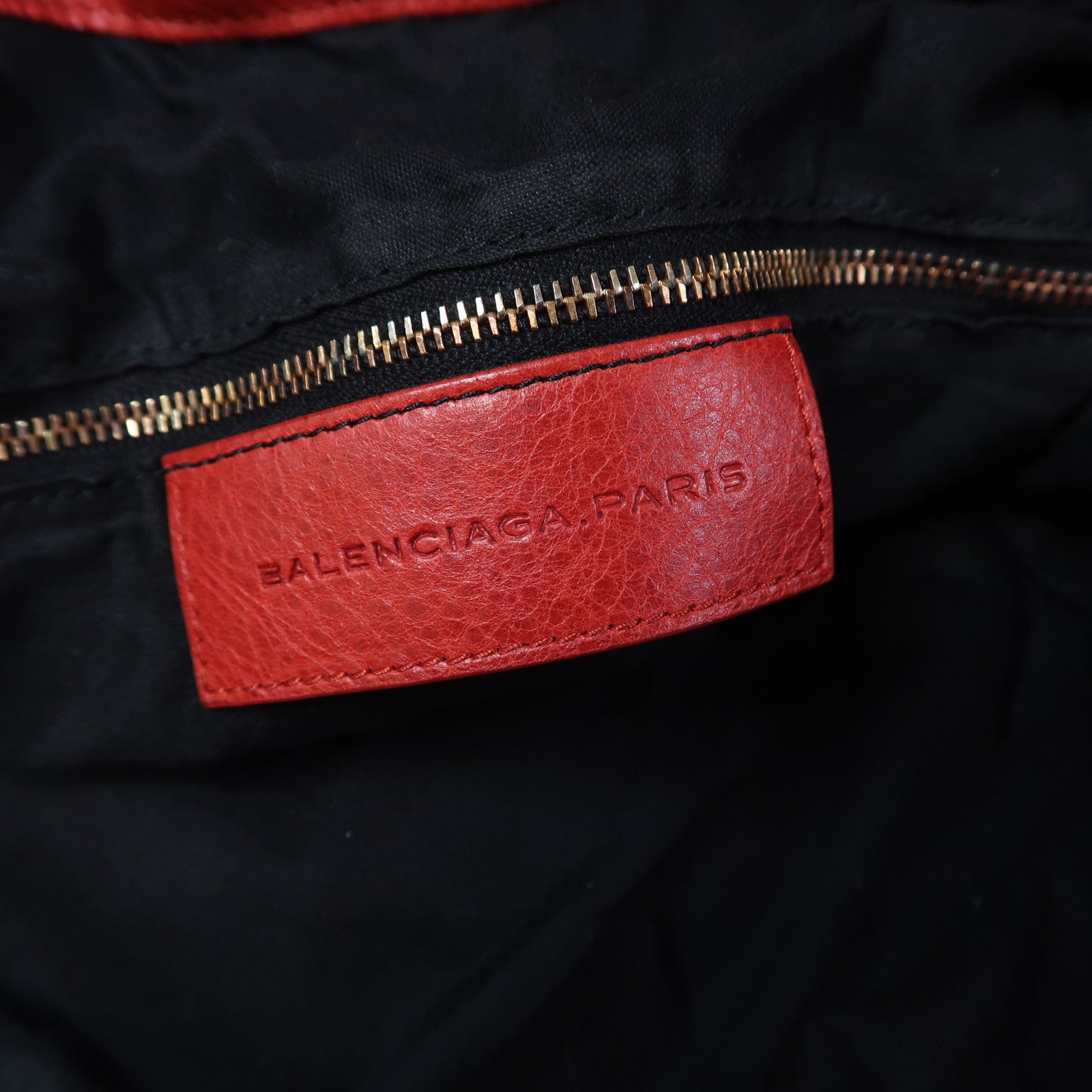 BALENCIAGA 羊皮皮革Giant Pompon手挽肩背兩用袋紅色