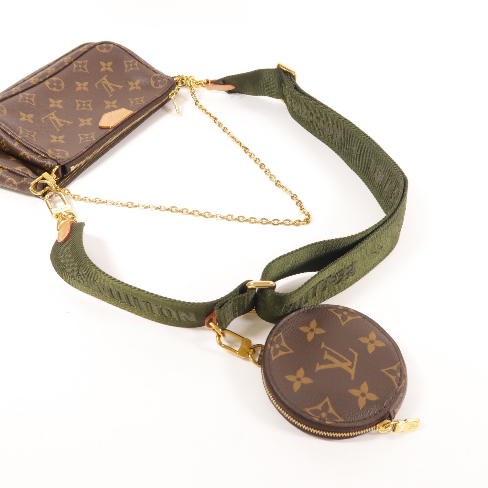 LOUIS VUITTON Monogram Multi Pochette Accessoires金扣肩背袋