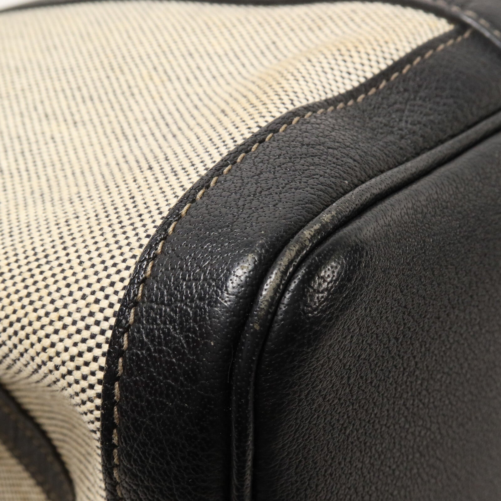 HERMES 帆布Garden Party PM手挽袋Noir