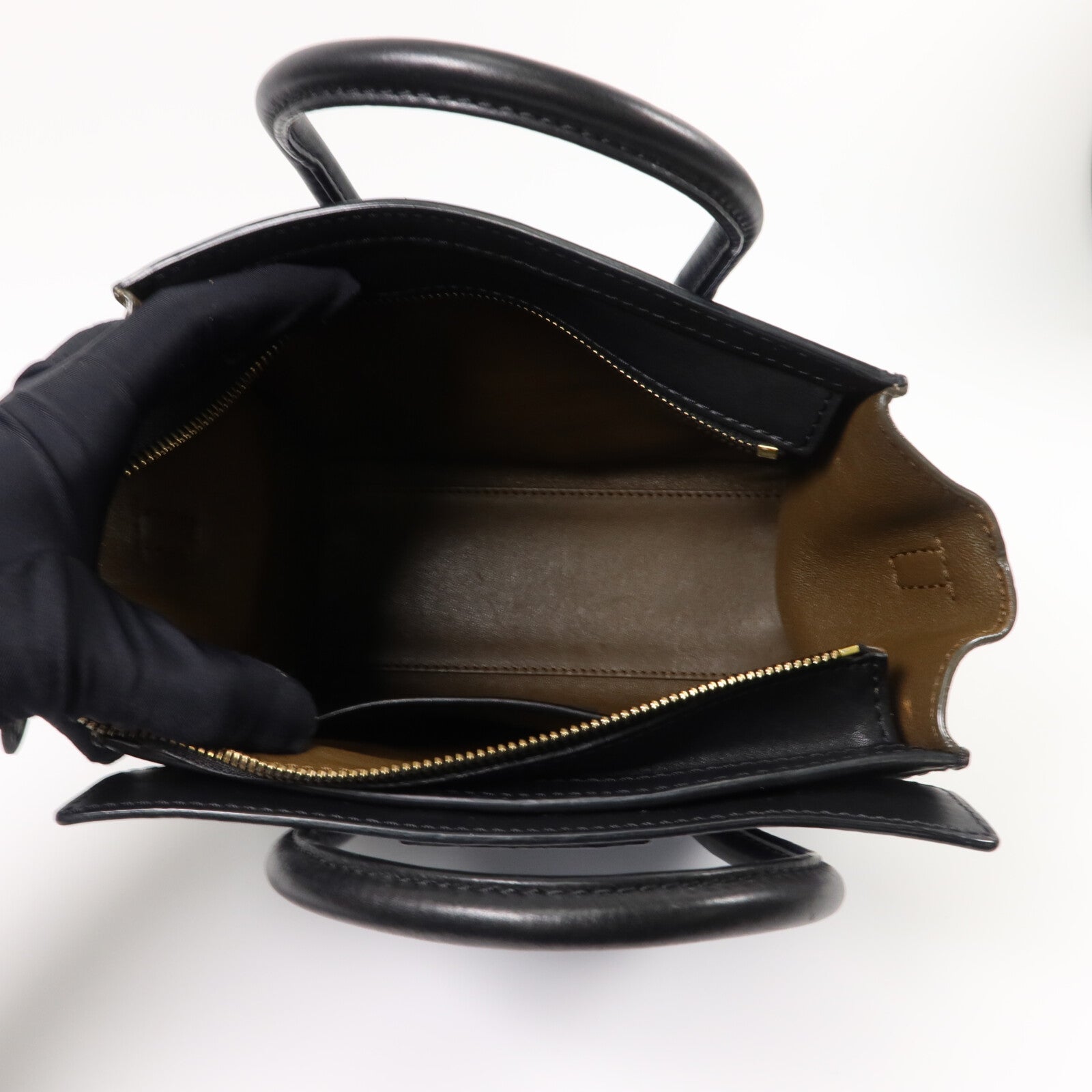 CELINE 牛皮皮革Nano Luggage手挽肩背兩用袋