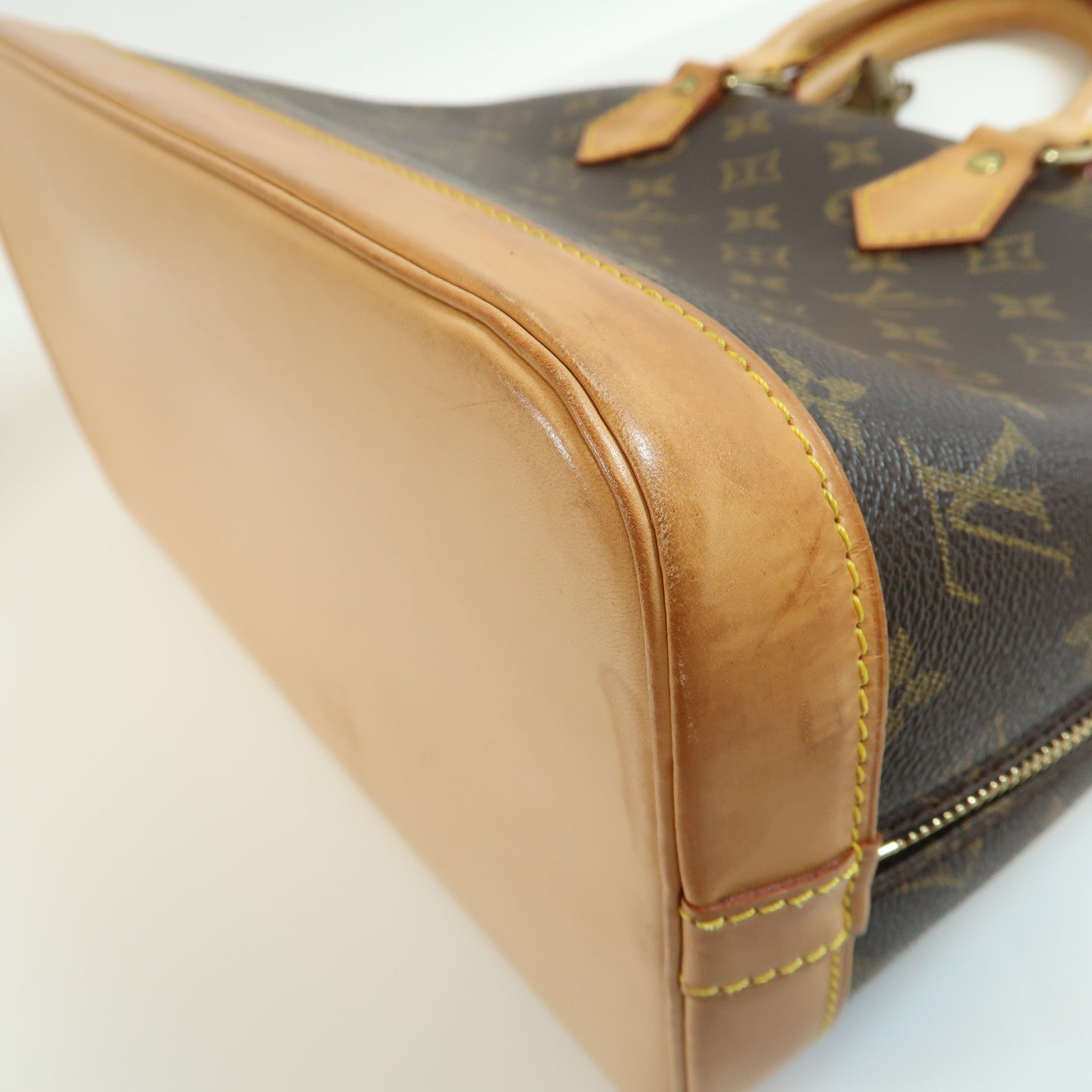 LOUIS VUITTON Monogram Alma PM Kinsaku handmade bag Brown Handbag M53151