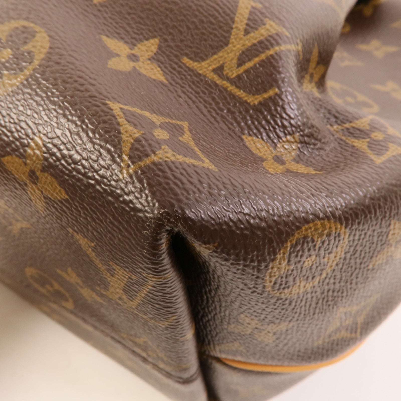 LOUIS VUITTON Monogram Turenne MM金扣手挽肩背兩用袋棕色