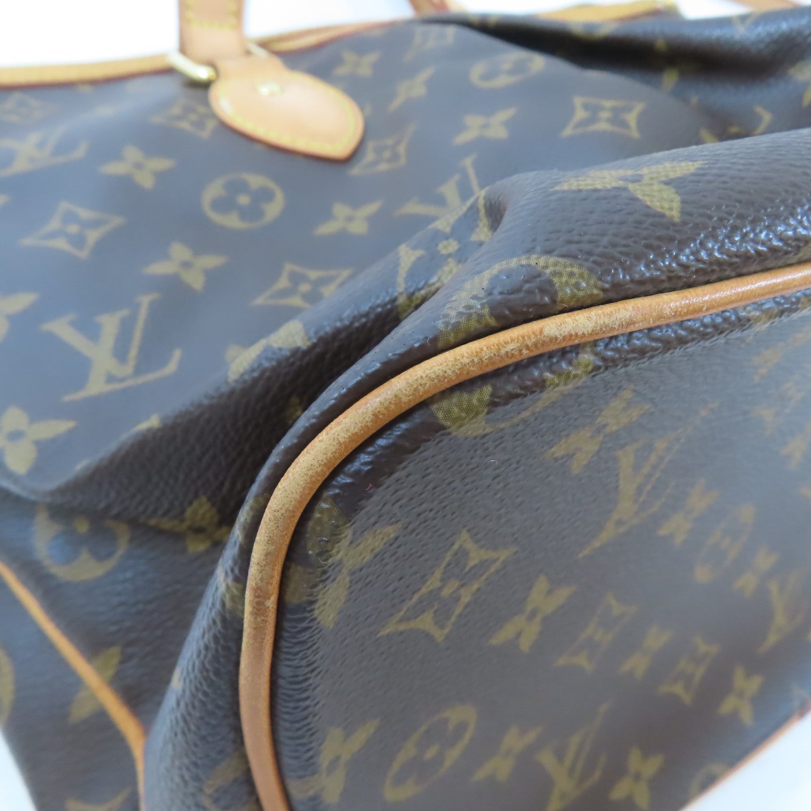 LOUIS VUITTON Monogram Palermo PM金扣手挽肩背兩用袋棕色