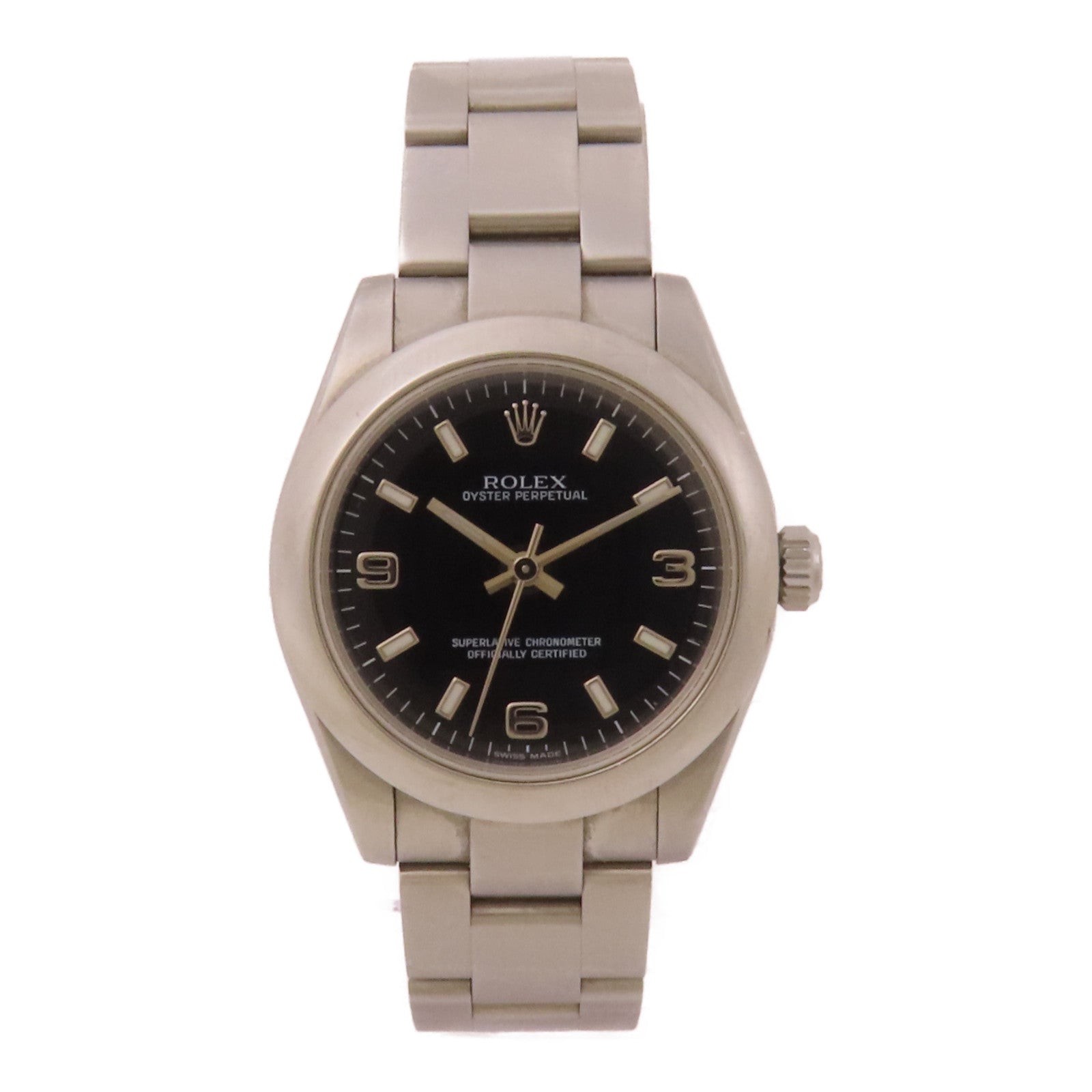 ROLEX Oyster Perpetual 31 177200 Automatic Watch Black