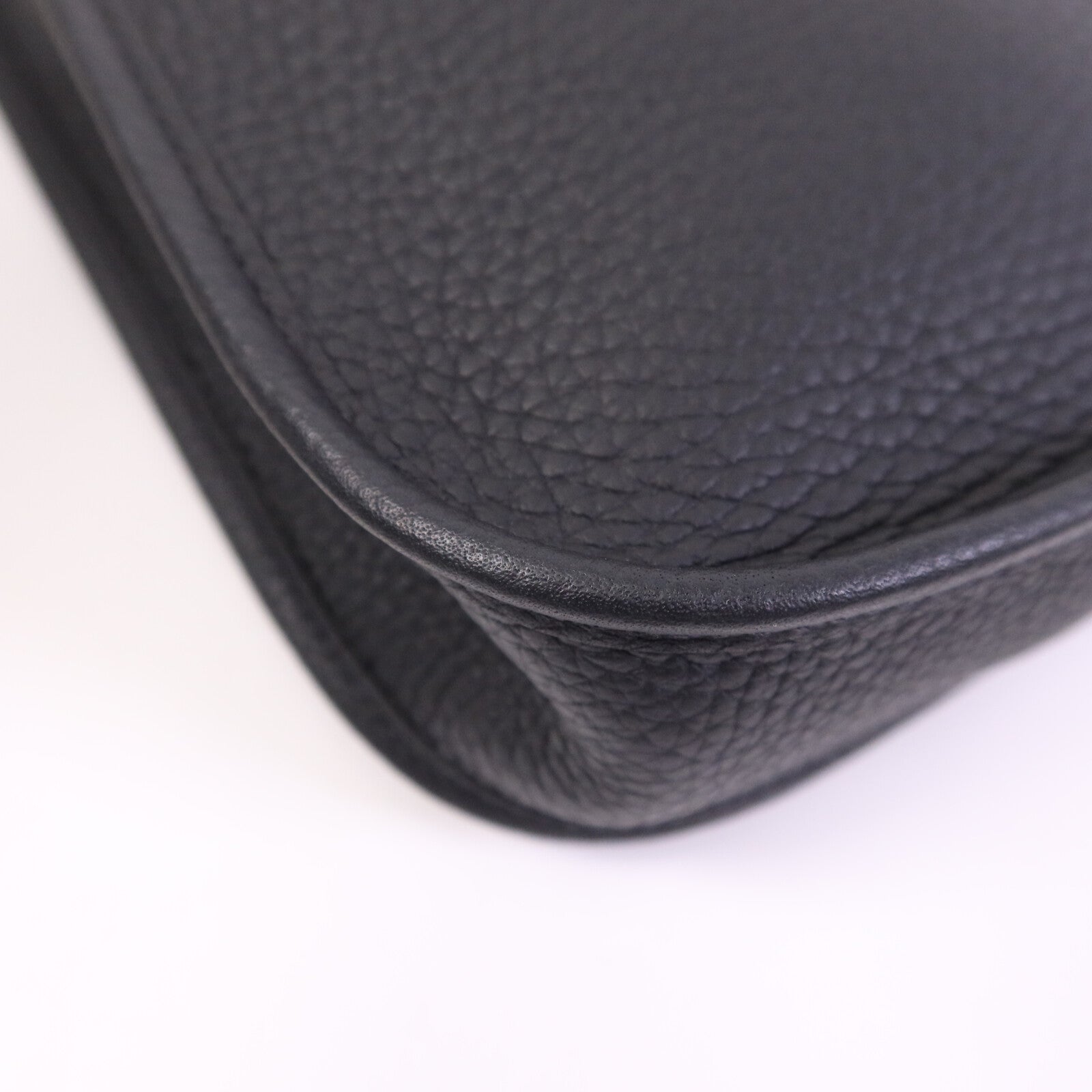 HERMES Clemence皮革Evelyne TPM金扣肩背袋Noir