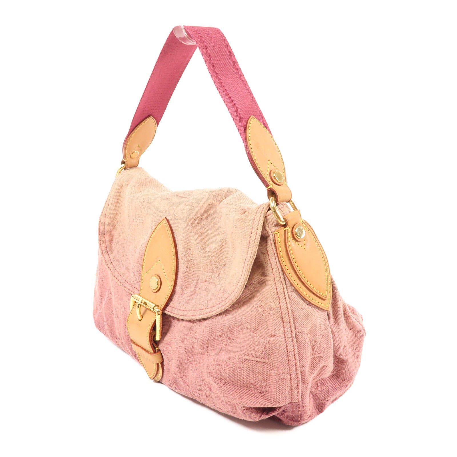 LOUIS VUITTON Monogram Denim Sunray金扣手挽袋