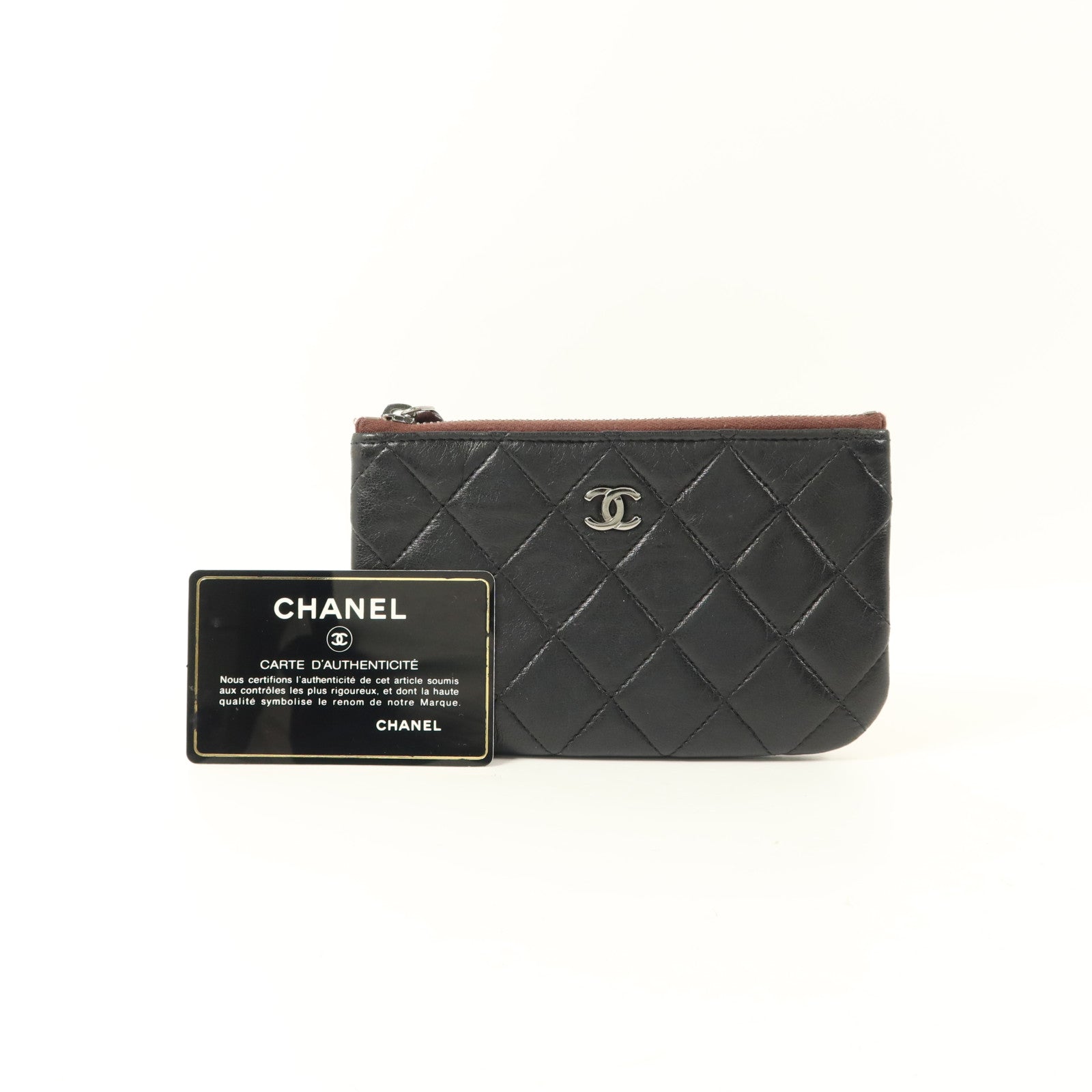 CHANEL 羊皮皮革Mini Zip Pouch手拿包