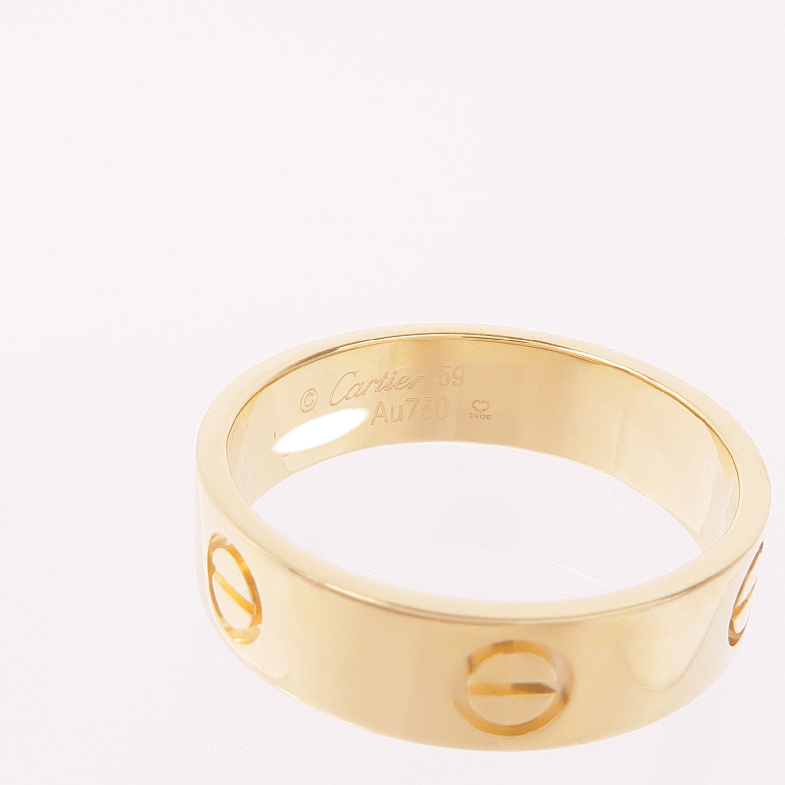 CARTIER 18K黃金Love Ring戒指Cartier#59/US#8.75