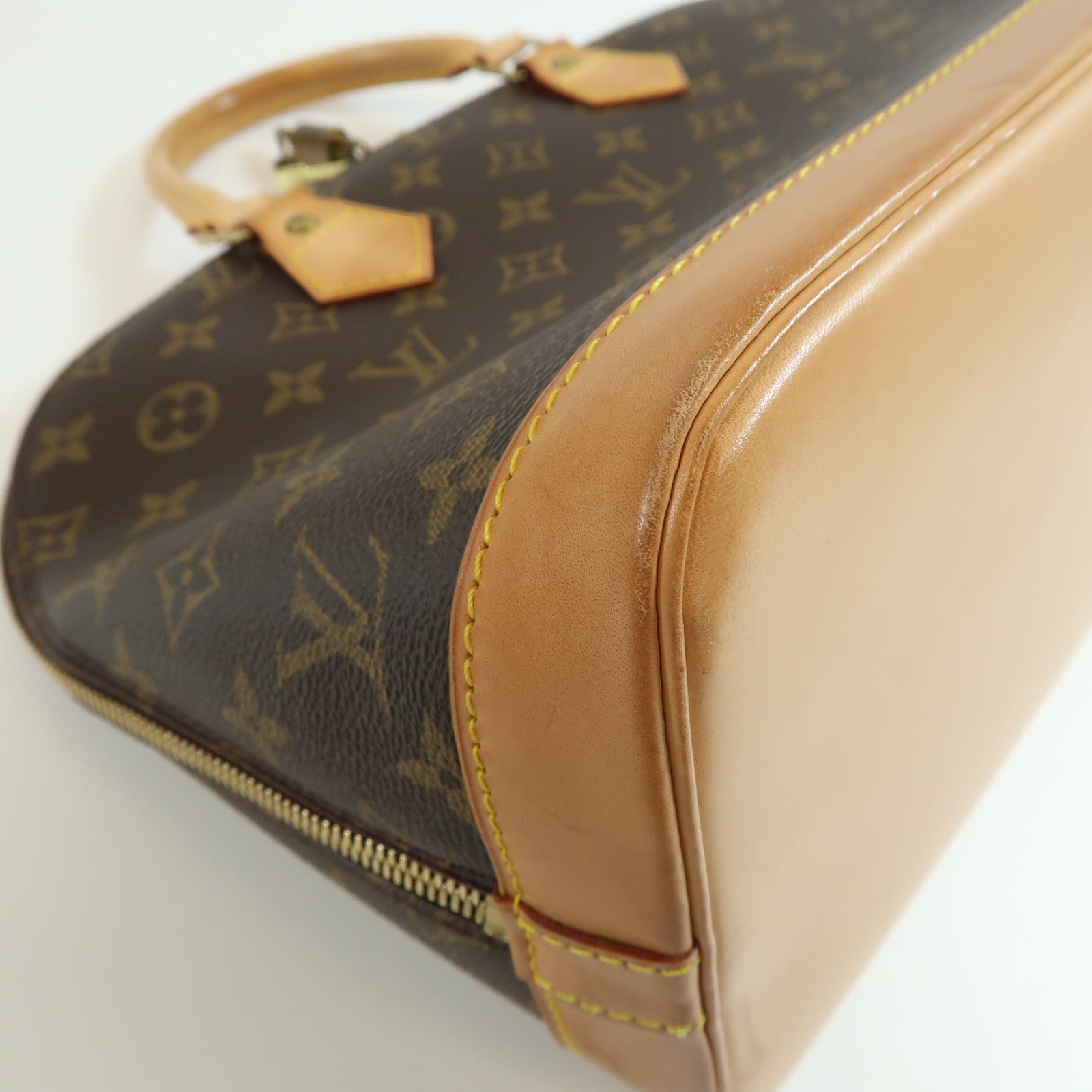 LOUIS VUITTON Monogram Alma PM Kinsaku handmade bag Brown Handbag M53151