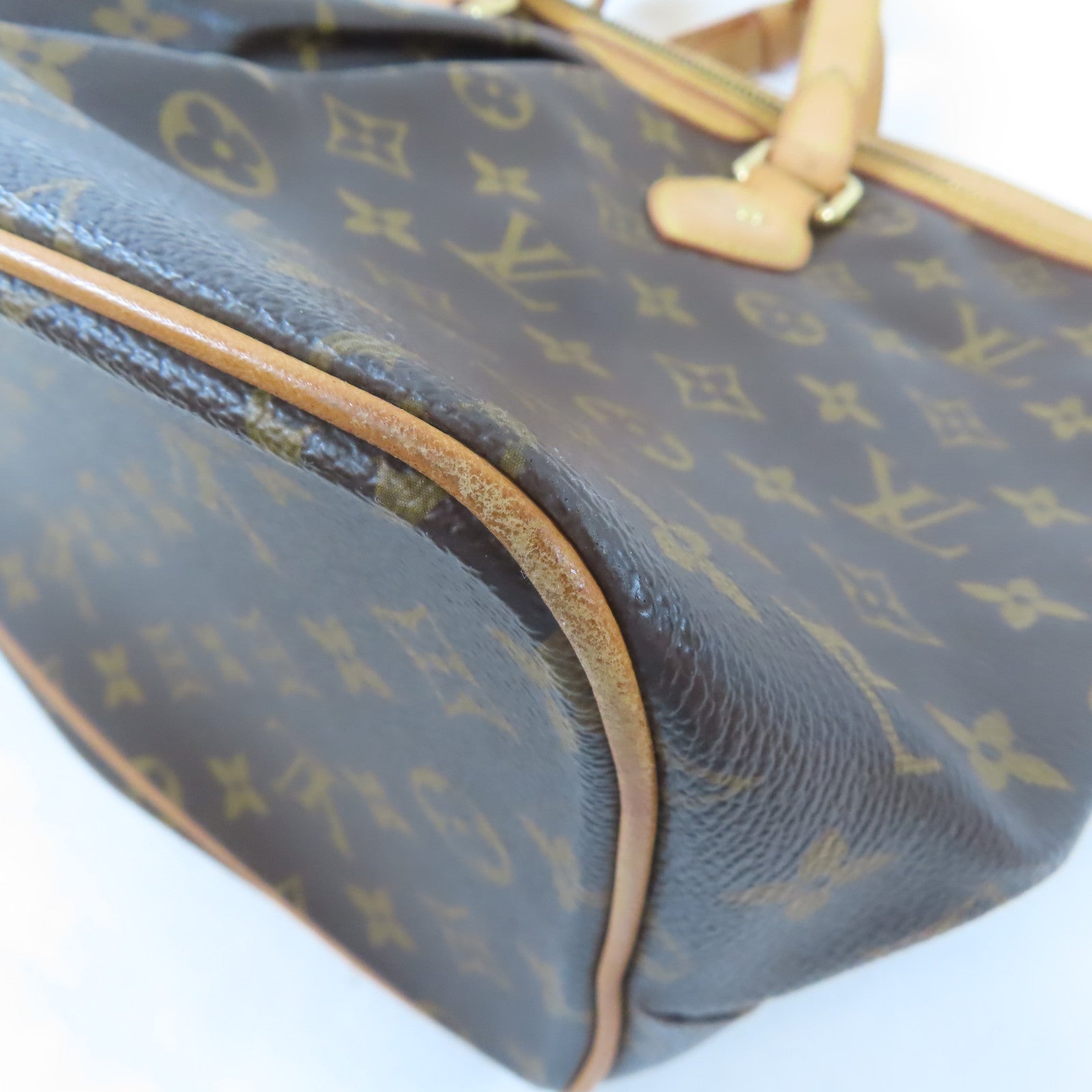 LOUIS VUITTON Monogram Palermo PM金扣手挽肩背兩用袋棕色