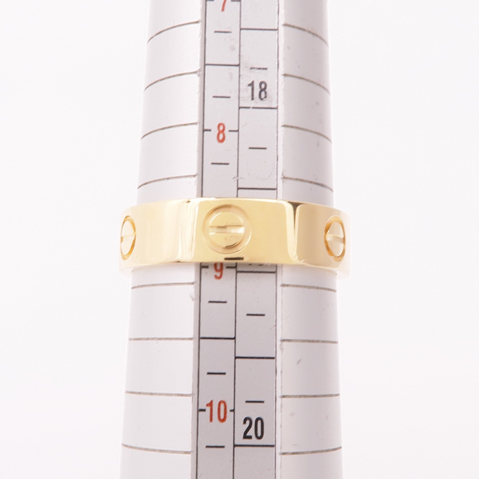 CARTIER 18K黃金Love Ring戒指Cartier#59/US#8.75