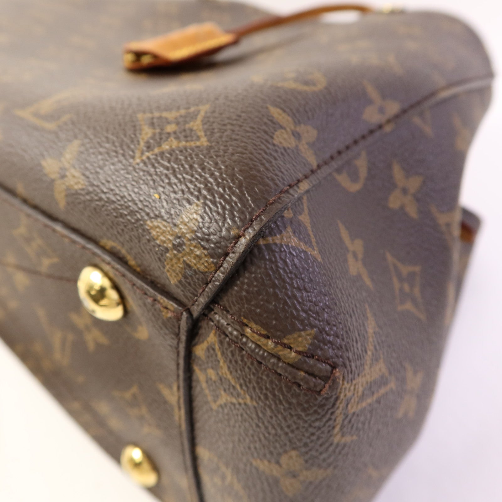 LOUIS VUITTON Monogram Montaigne MM金扣手挽肩背兩用袋