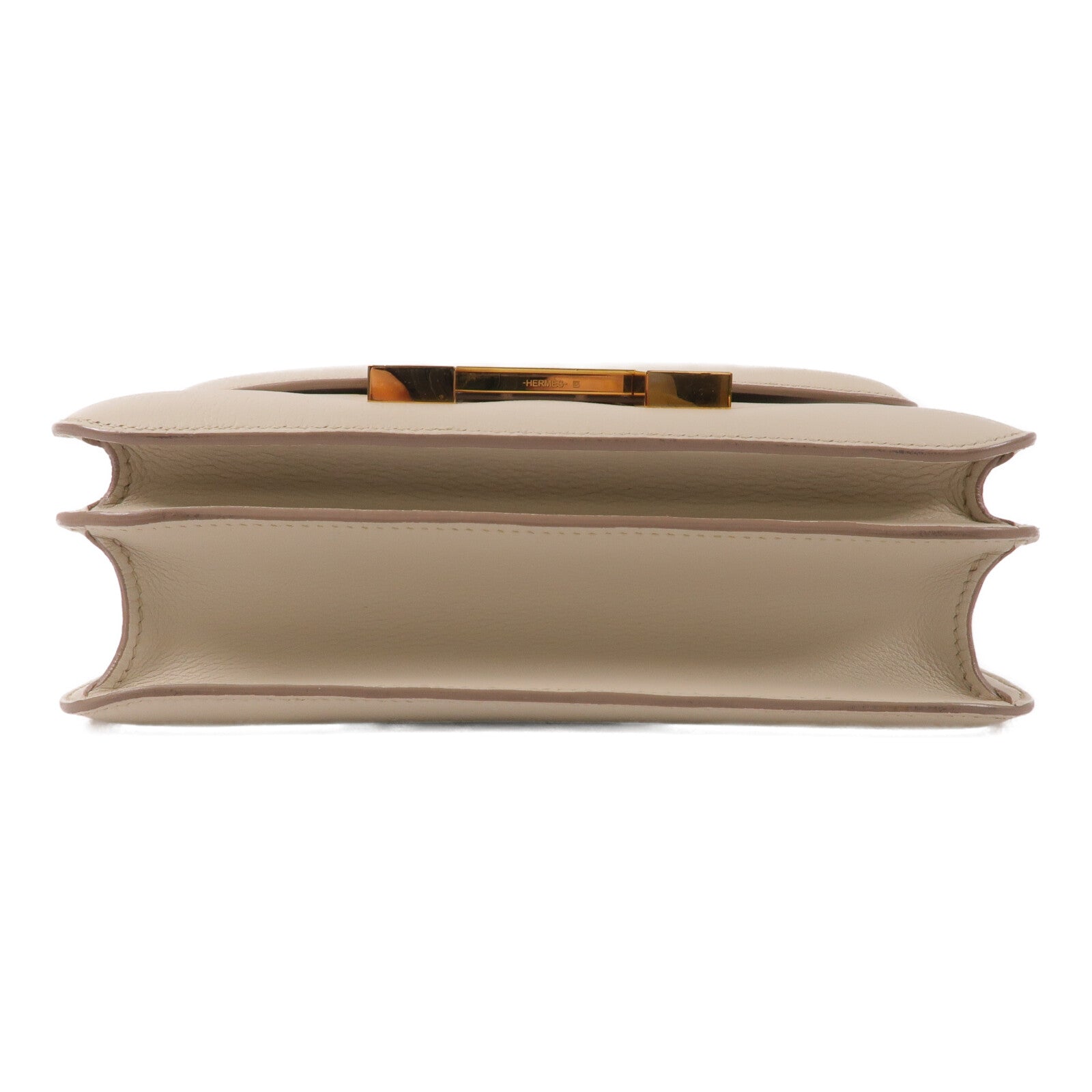 HERMES Evercolor皮革Constance 24肩背袋Craie