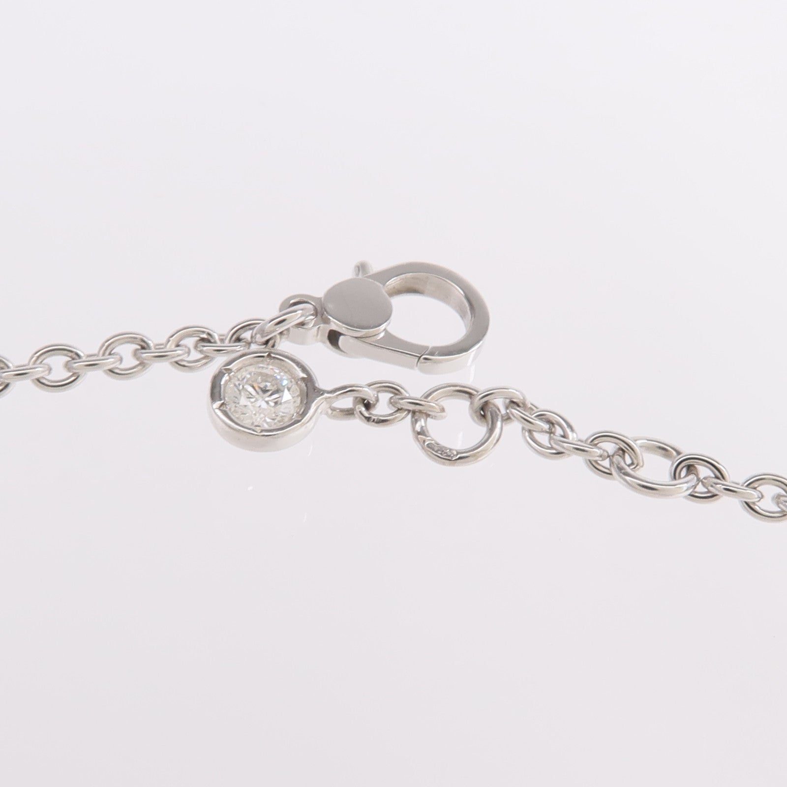 HERMES 18K白金Finesse Bracelet鑽石手鏈