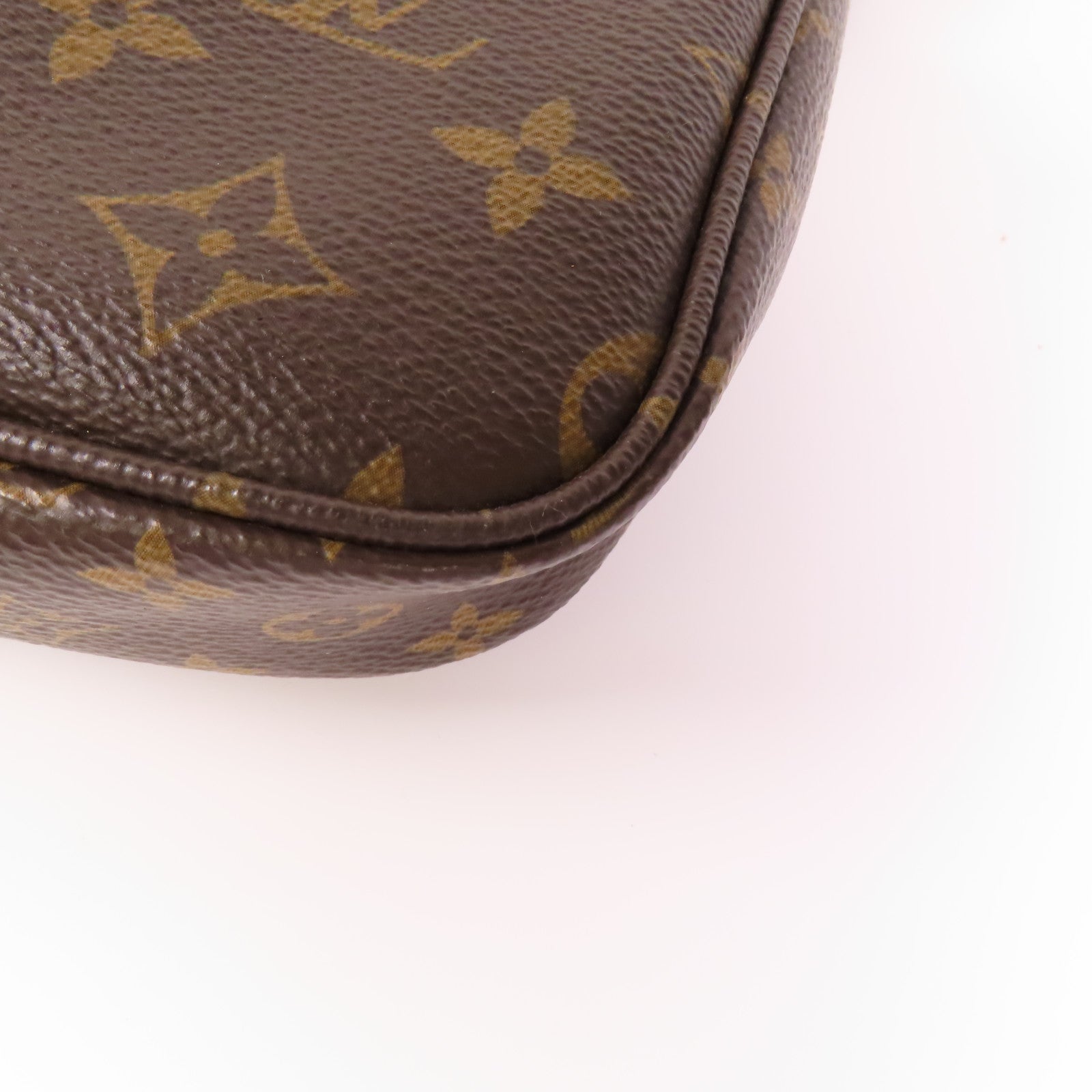 LOUIS VUITTON Monogram Multi Pochette Accessoires金扣手挽肩背兩用袋棕色