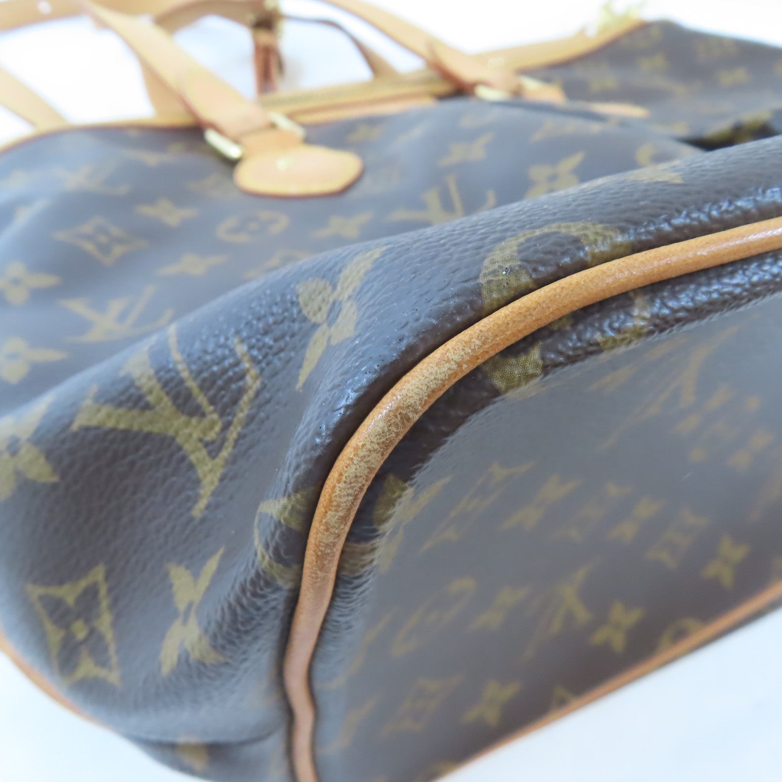 LOUIS VUITTON Monogram Palermo PM金扣手挽肩背兩用袋棕色