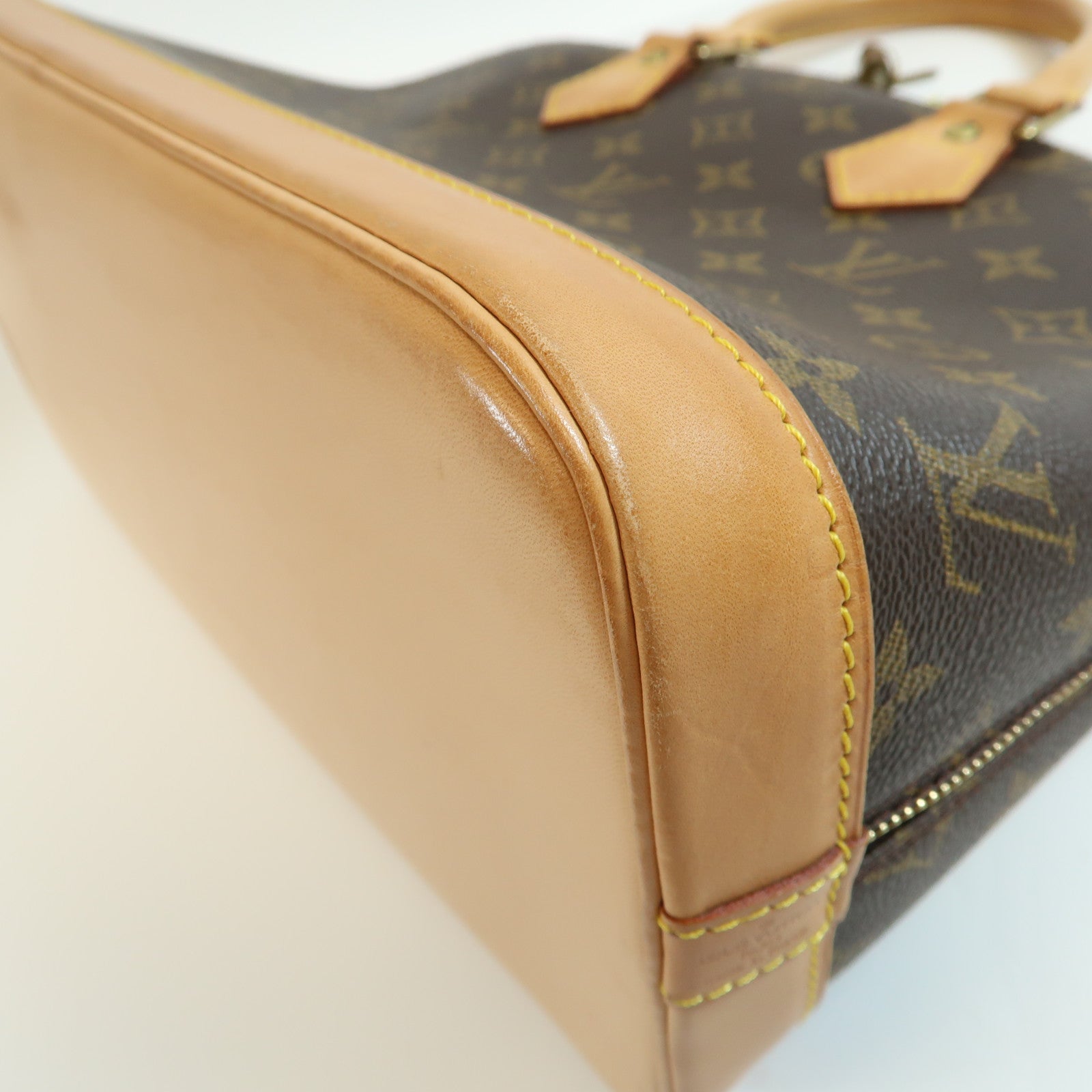 LOUIS VUITTON Monogram Alma PM Kinsaku handmade bag Brown Handbag M53151