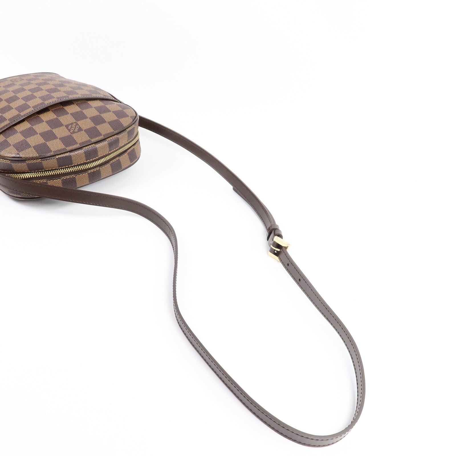 LOUIS VUITTON Damier Ipanema PM金扣肩背袋