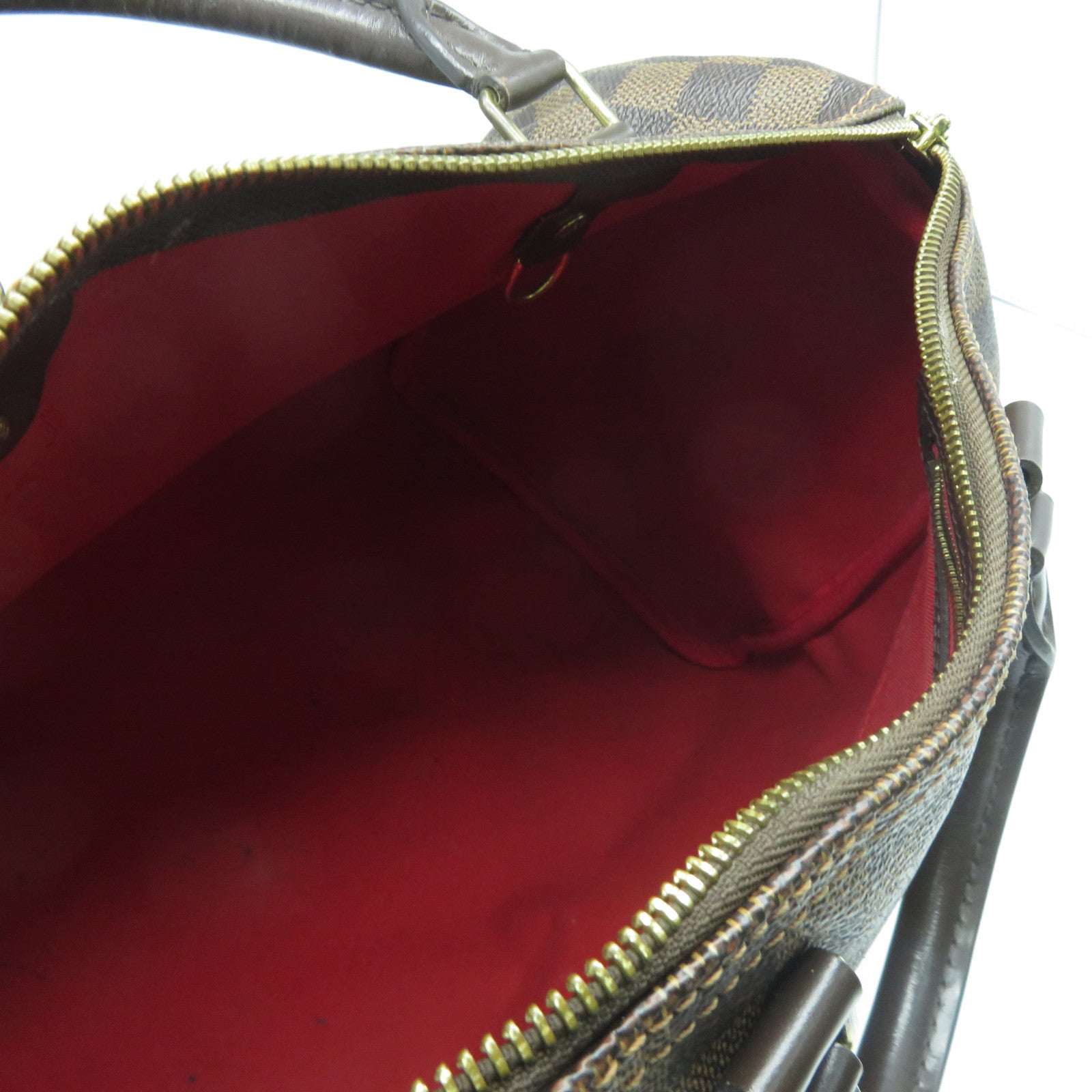 LOUIS VUITTON 【激減優惠】Damier Speedy 30金扣手挽袋啡色