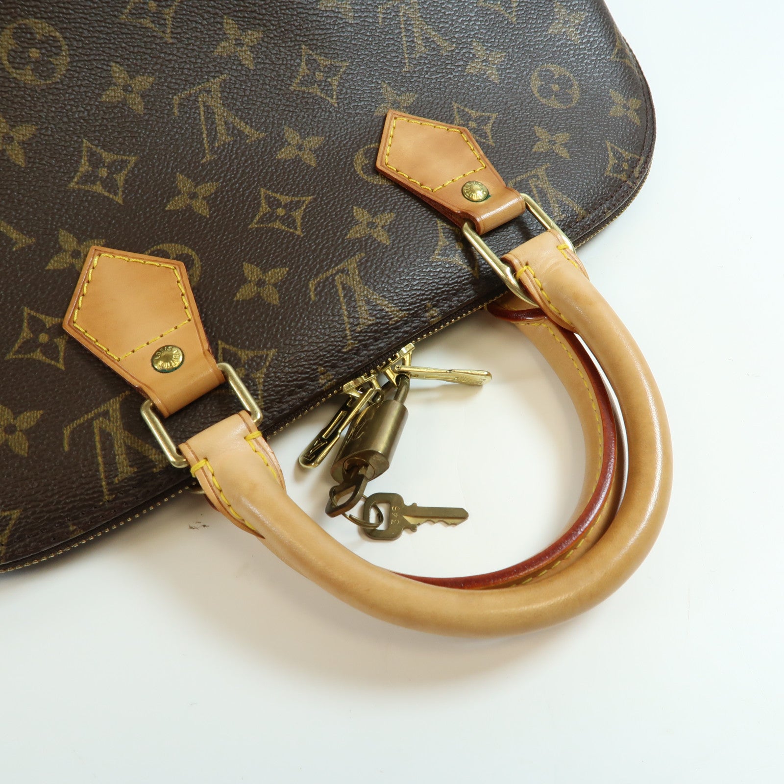 LOUIS VUITTON Monogram Alma PM Kinsaku handmade bag Brown Handbag M53151