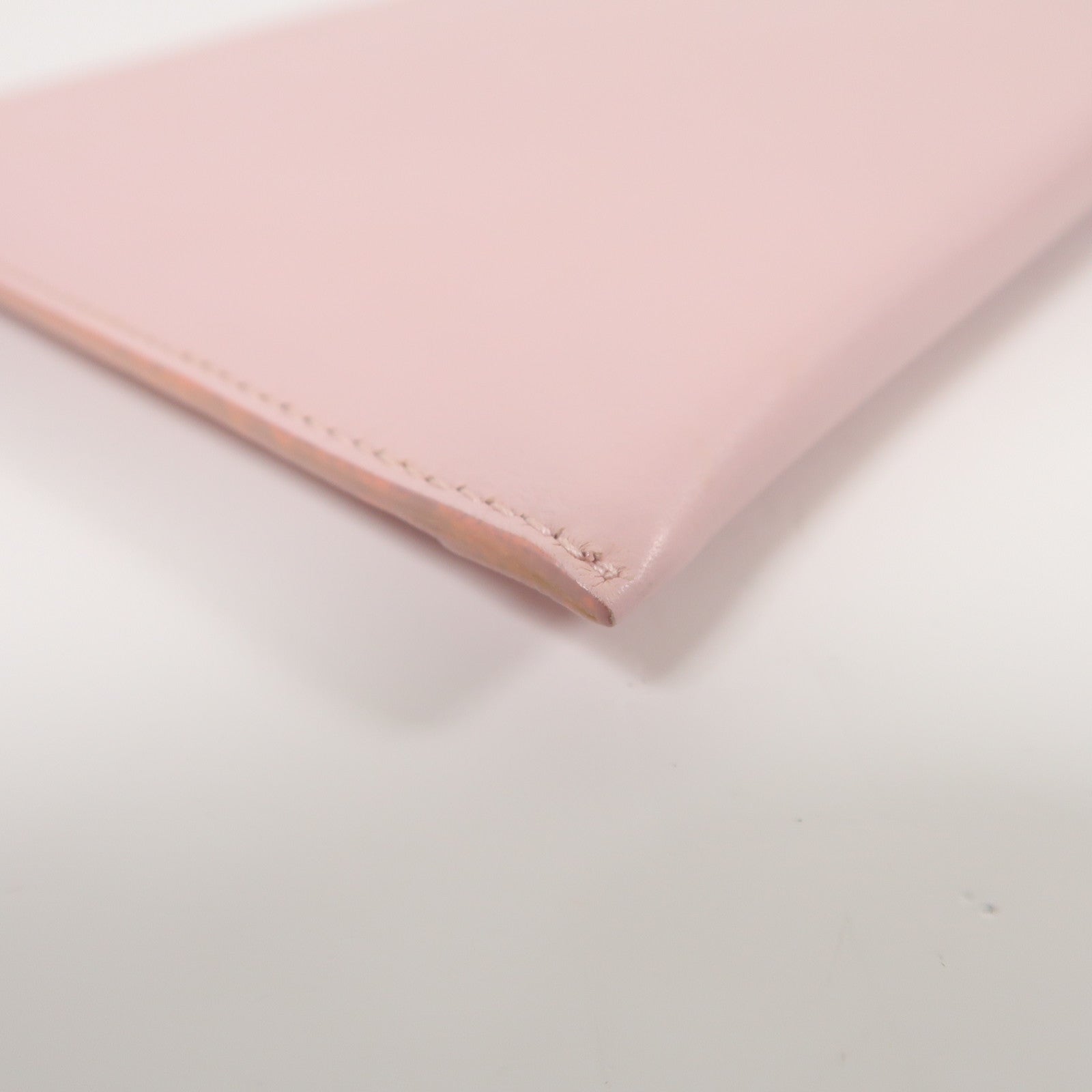Dior 牛皮皮革Dior Addict銀扣手拿包粉紅色