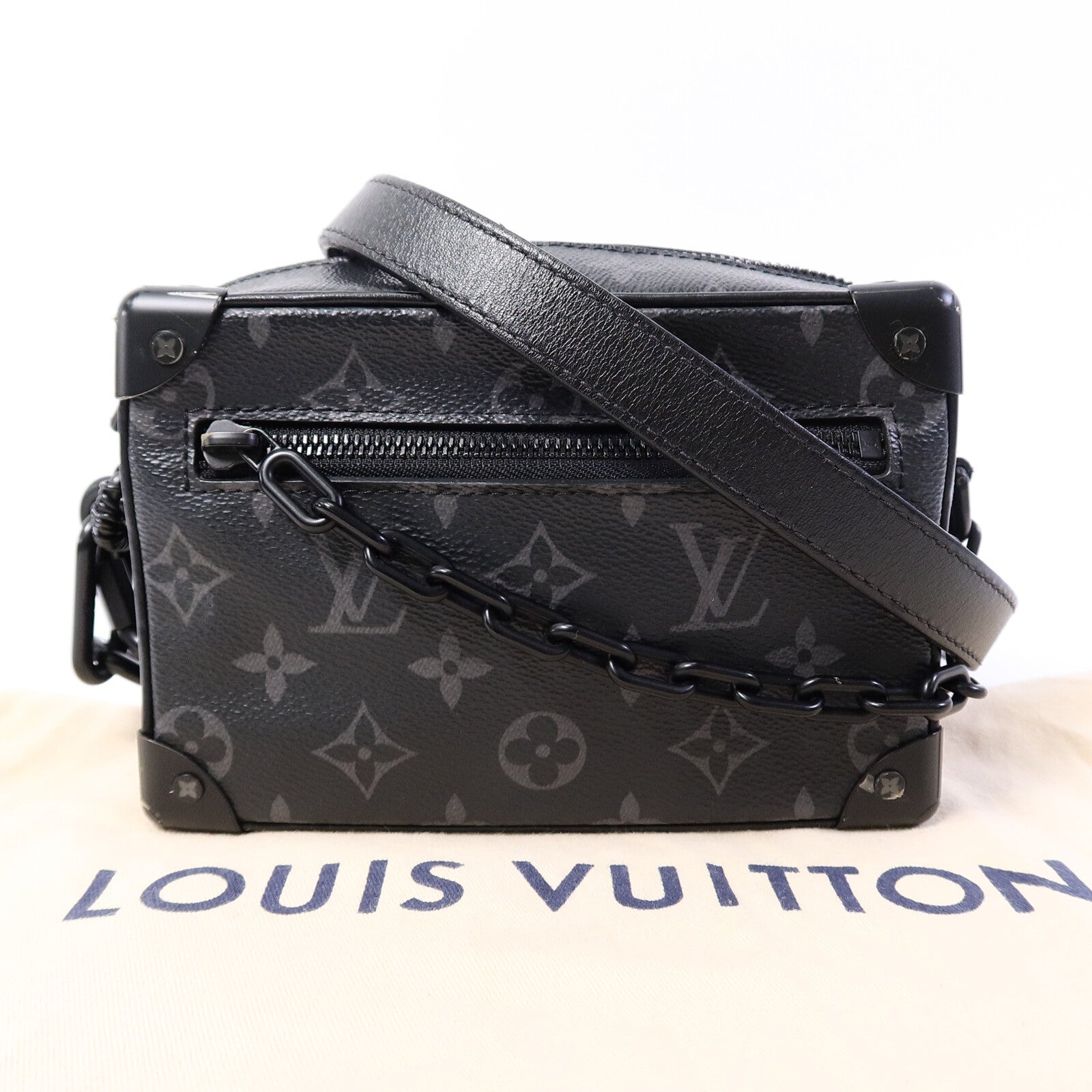 LOUIS VUITTON Monogram Eclipse Mini Soft Trunk肩背袋