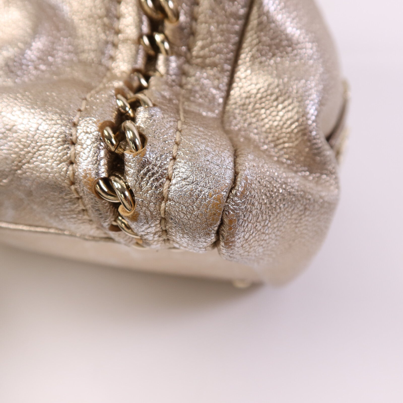 CHANEL 【激減優惠】牛皮皮革Shoulder Bag金扣肩背包