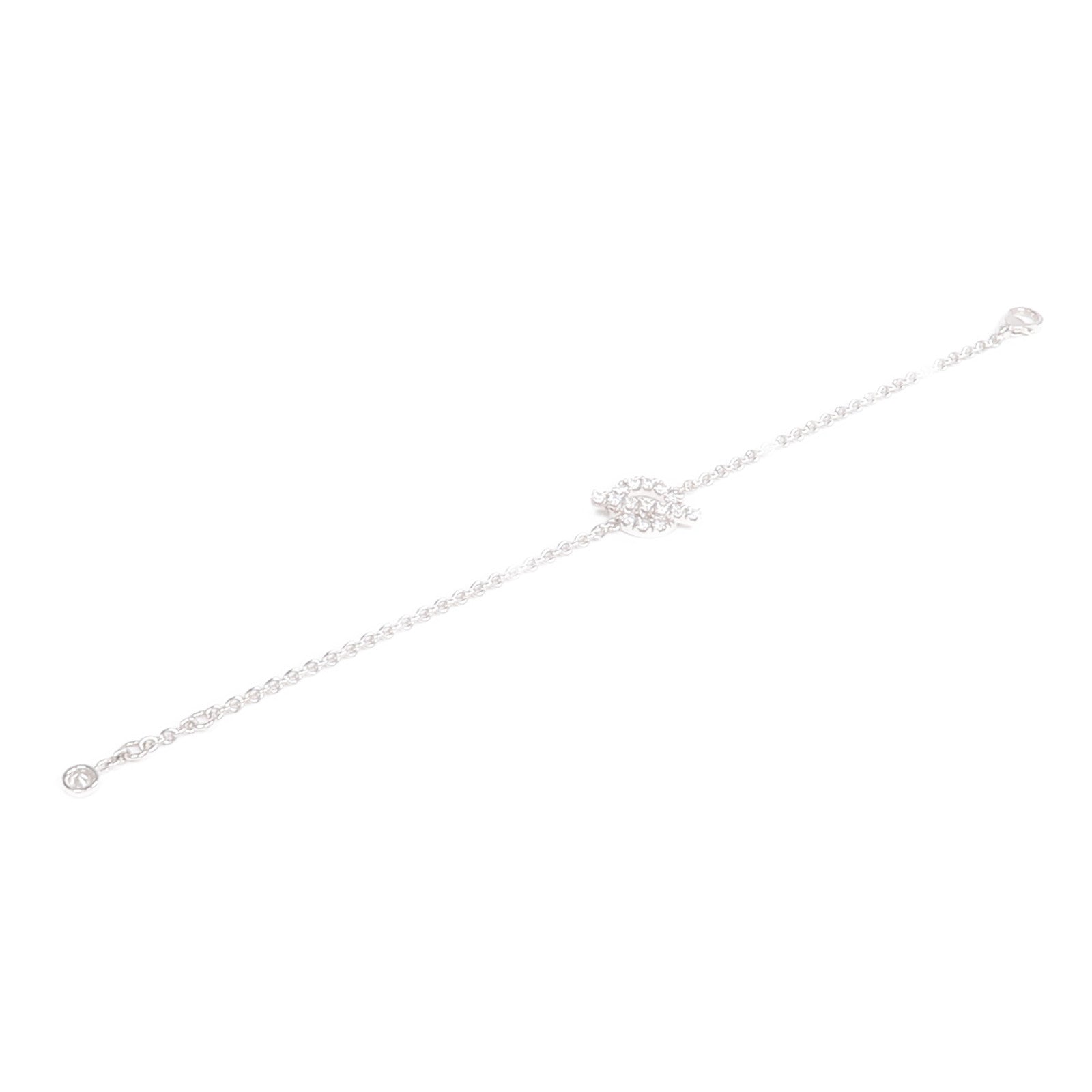 HERMES 18K白金Finesse Bracelet鑽石手鏈