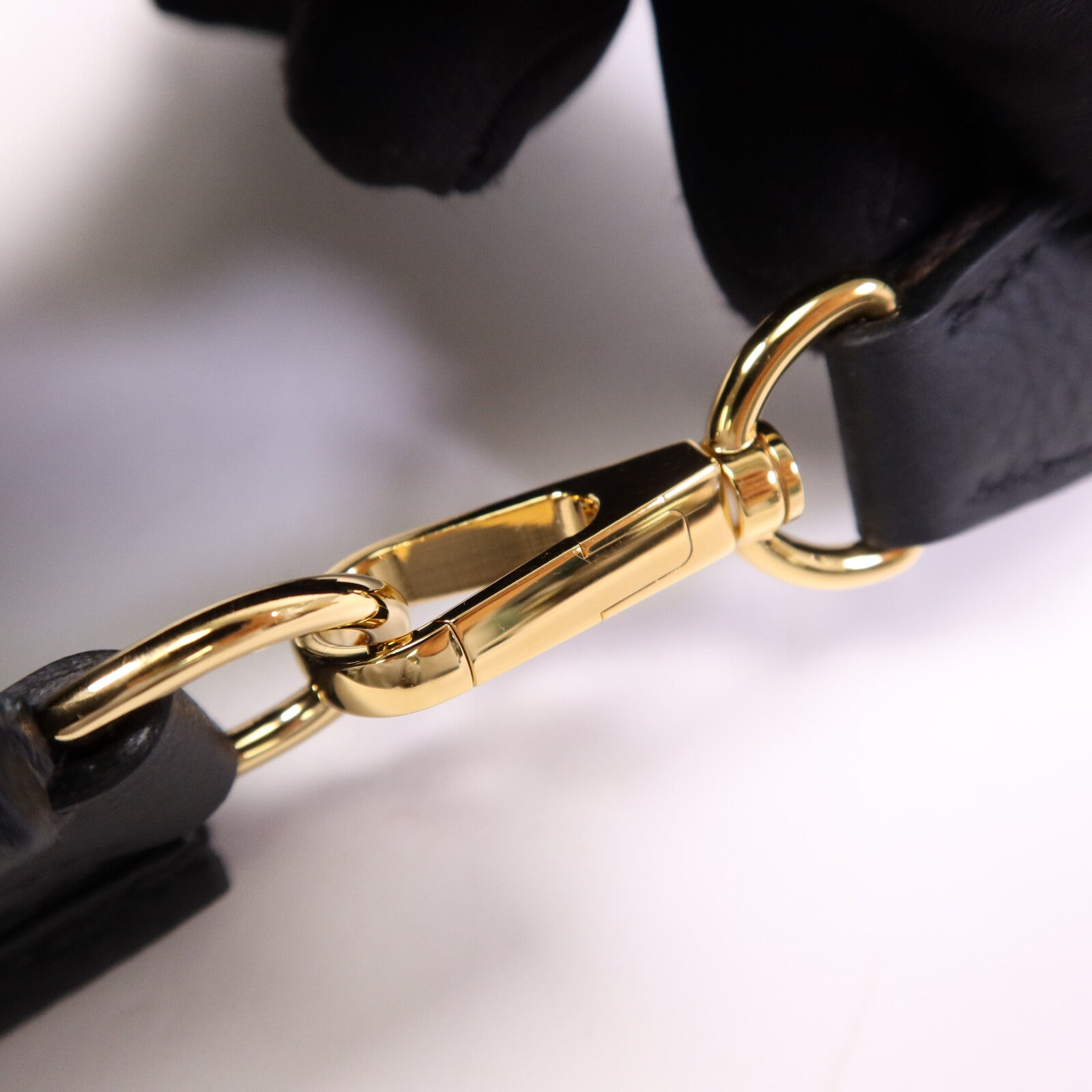 HERMES Clemence皮革Evelyne TPM金扣肩背袋Noir