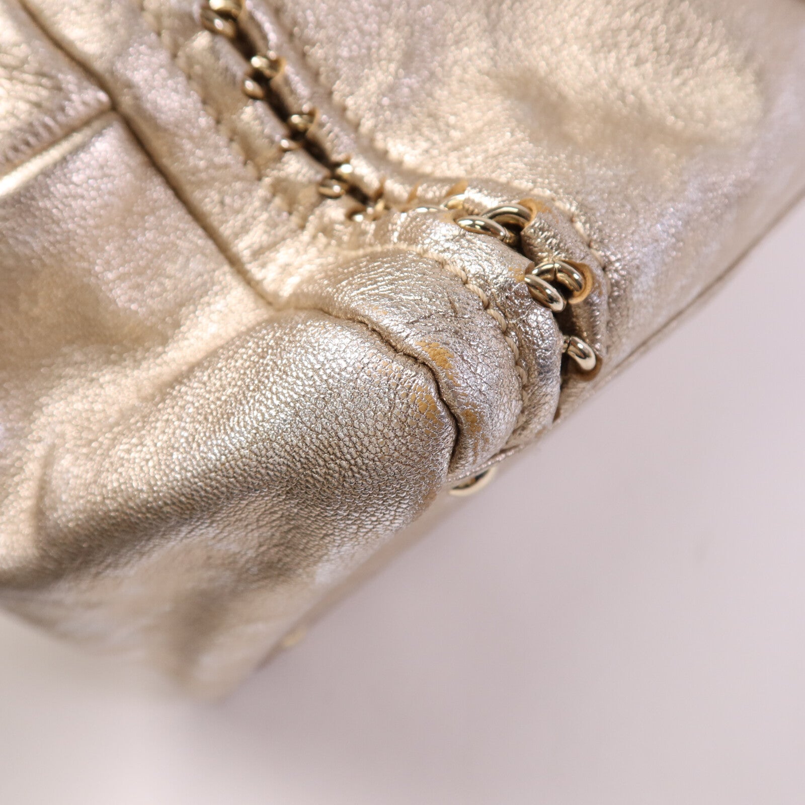 CHANEL 【激減優惠】牛皮皮革Shoulder Bag金扣肩背包