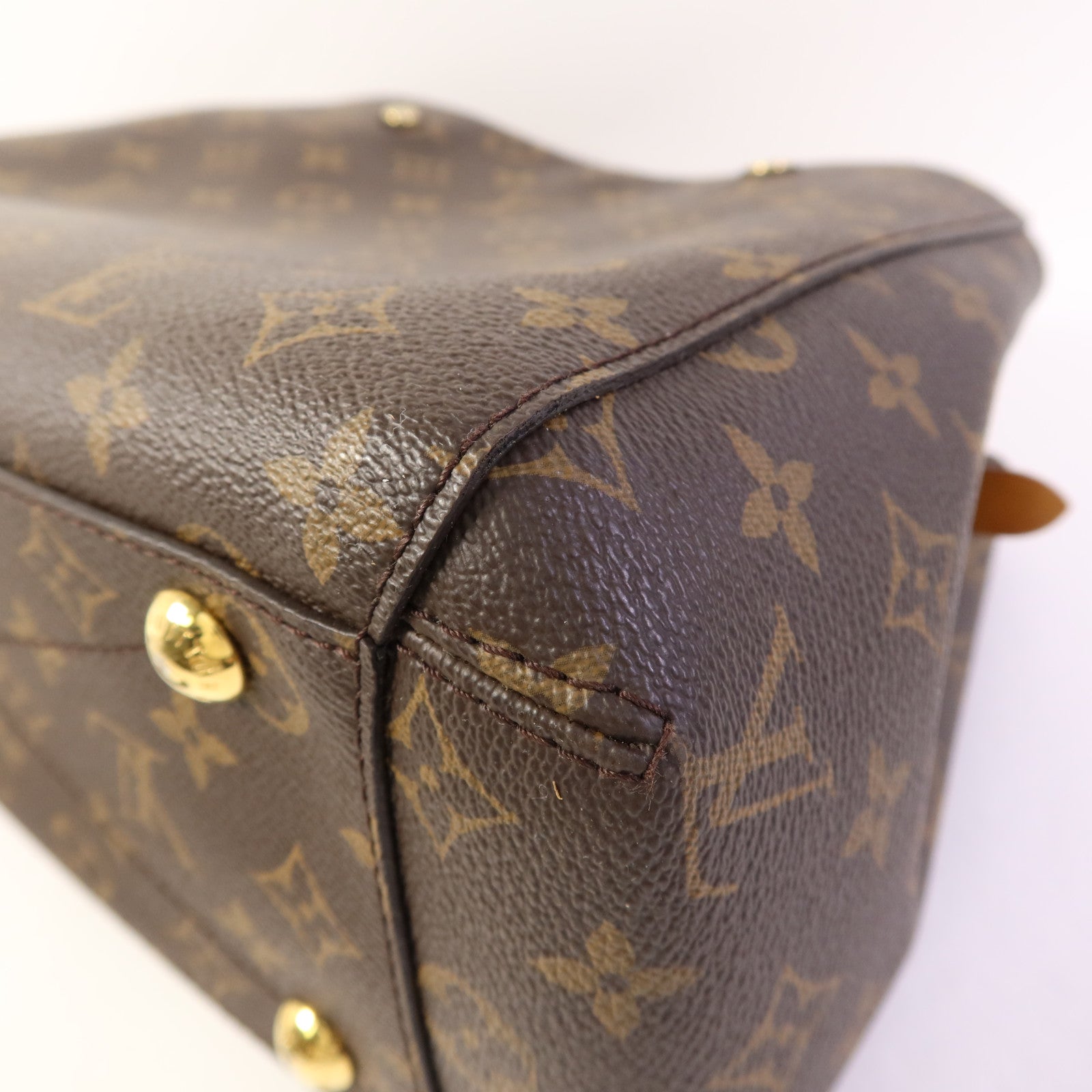 LOUIS VUITTON Monogram Montaigne MM金扣手挽肩背兩用袋