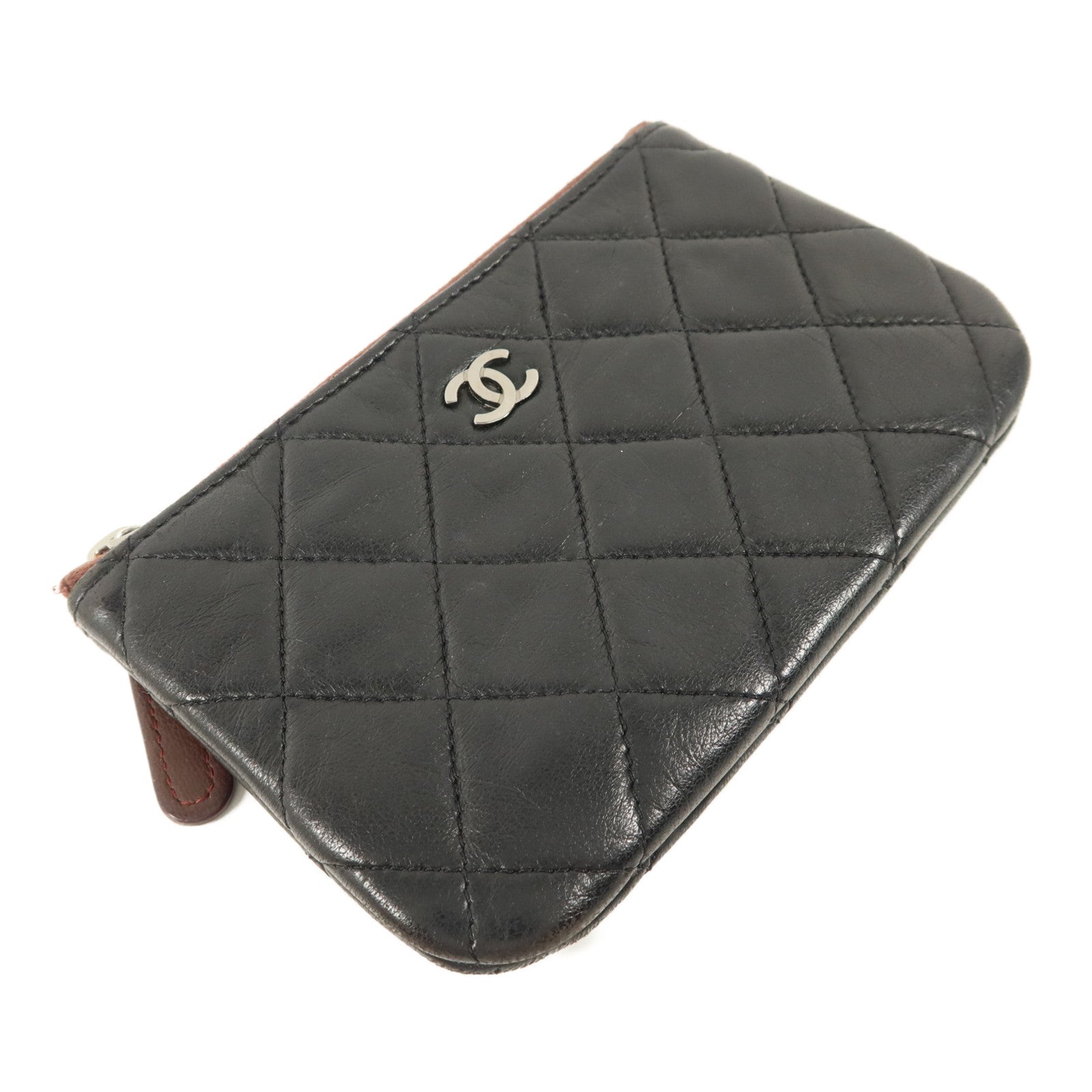 CHANEL 羊皮皮革Mini Zip Pouch手拿包