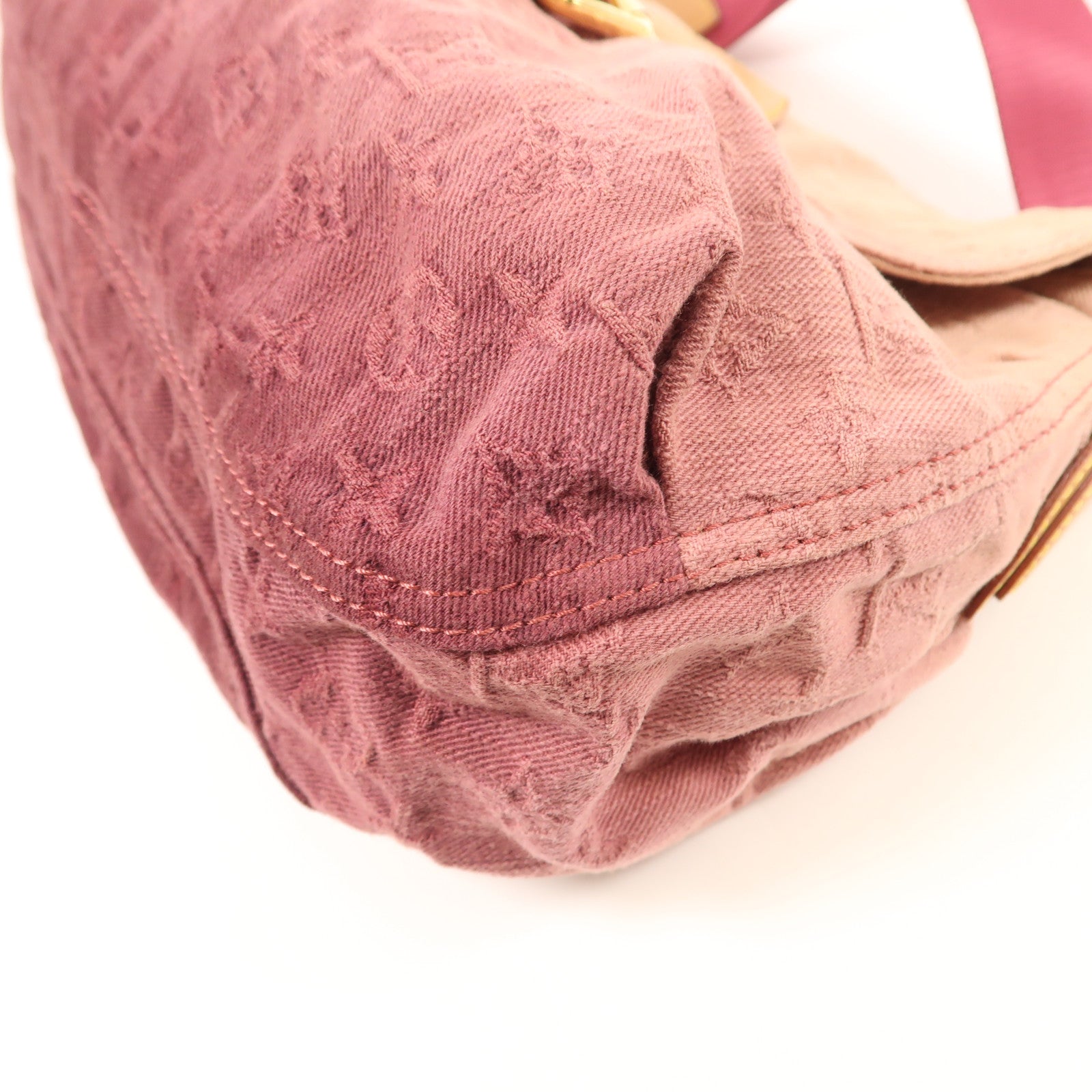 LOUIS VUITTON Monogram Denim Sunray金扣手挽袋