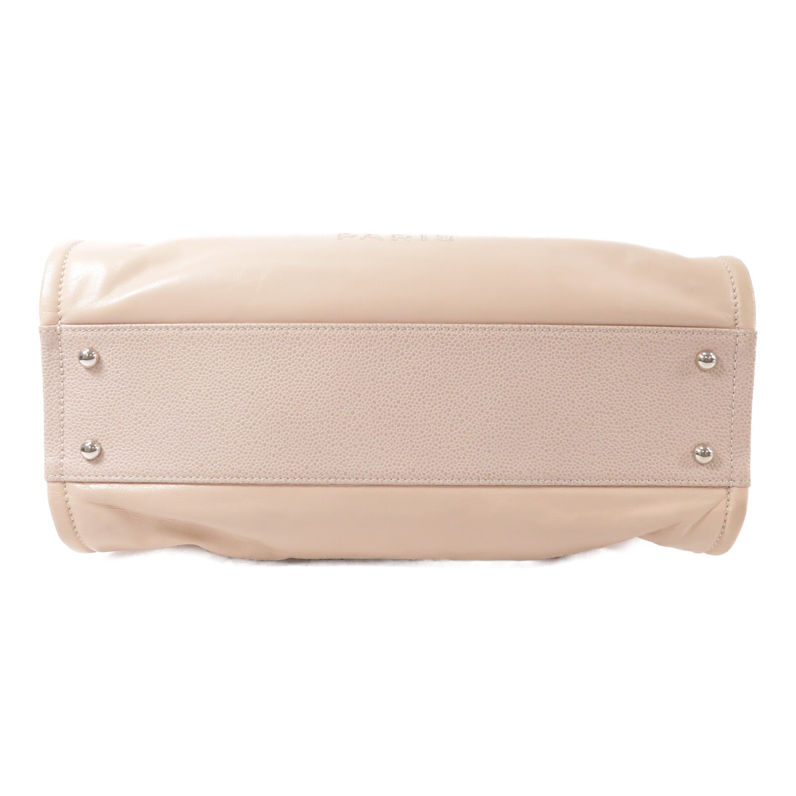 CHANEL 牛皮皮革Deauville Tote Medium鏈帶手挽袋
