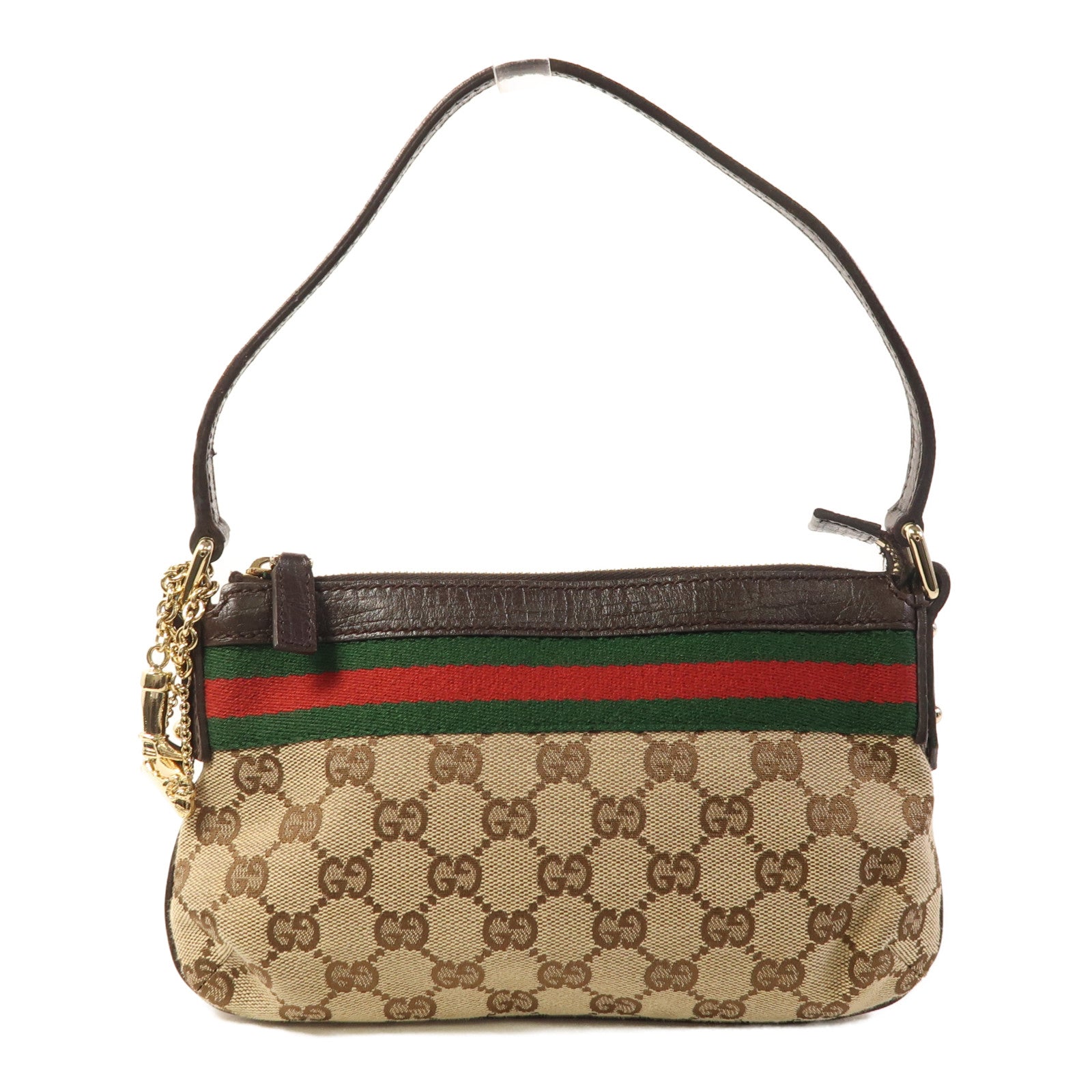 GUCCI 帆布Shoulder Bag金扣肩背袋